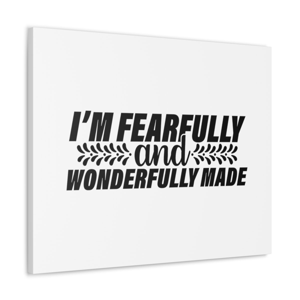 Scripture Walls Wonderfully Made Psalm 139:14 White Christian Wall Art Bible Verse Print Ready to Hang Unframed-Express Your Love Gifts