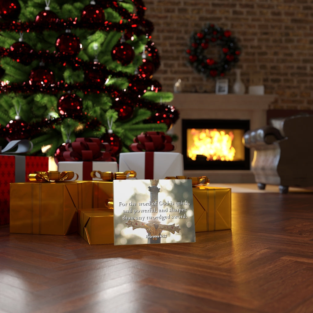 Scripture Walls Word Of God Hebrews 4:12 Bible Verse Canvas Christian Wall Art Ready to Hang Unframed-Express Your Love Gifts