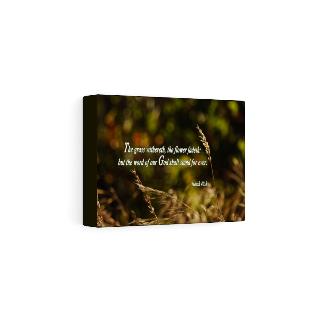 Scripture Walls Word Of Our God Isaiah 40:8 Bible Verse Canvas Christian Wall Art Ready to Hang Unframed-Express Your Love Gifts