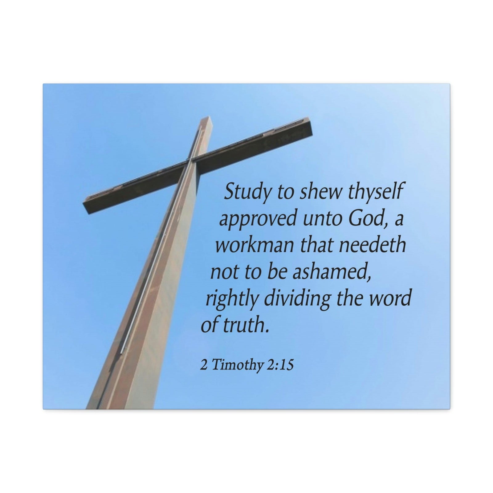 Scripture Walls Word of Truth 2 Timothy 2:15 Bible Verse Canvas Christian Wall Art Ready to Hang Unframed-Express Your Love Gifts