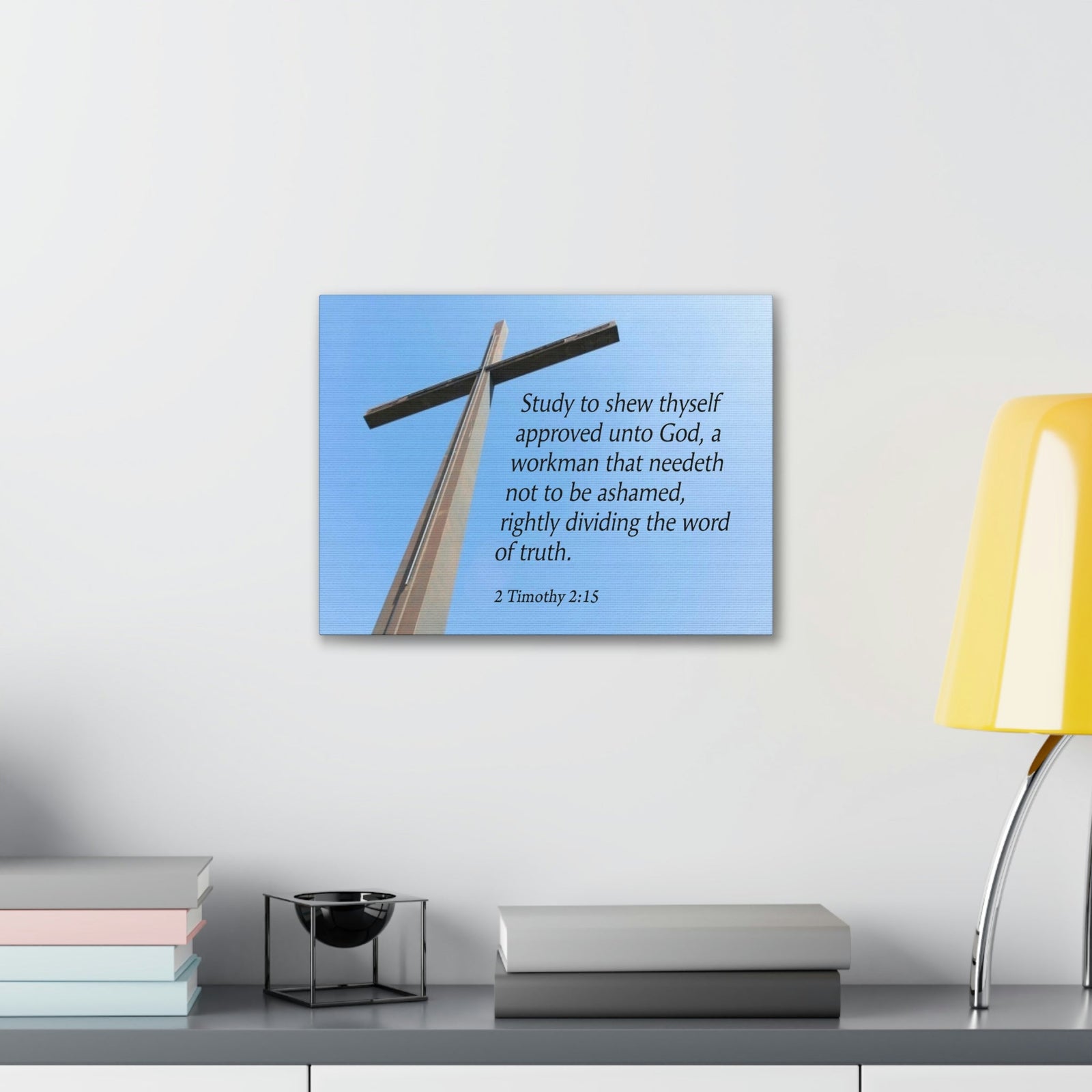 Scripture Walls Word of Truth 2 Timothy 2:15 Bible Verse Canvas Christian Wall Art Ready to Hang Unframed-Express Your Love Gifts