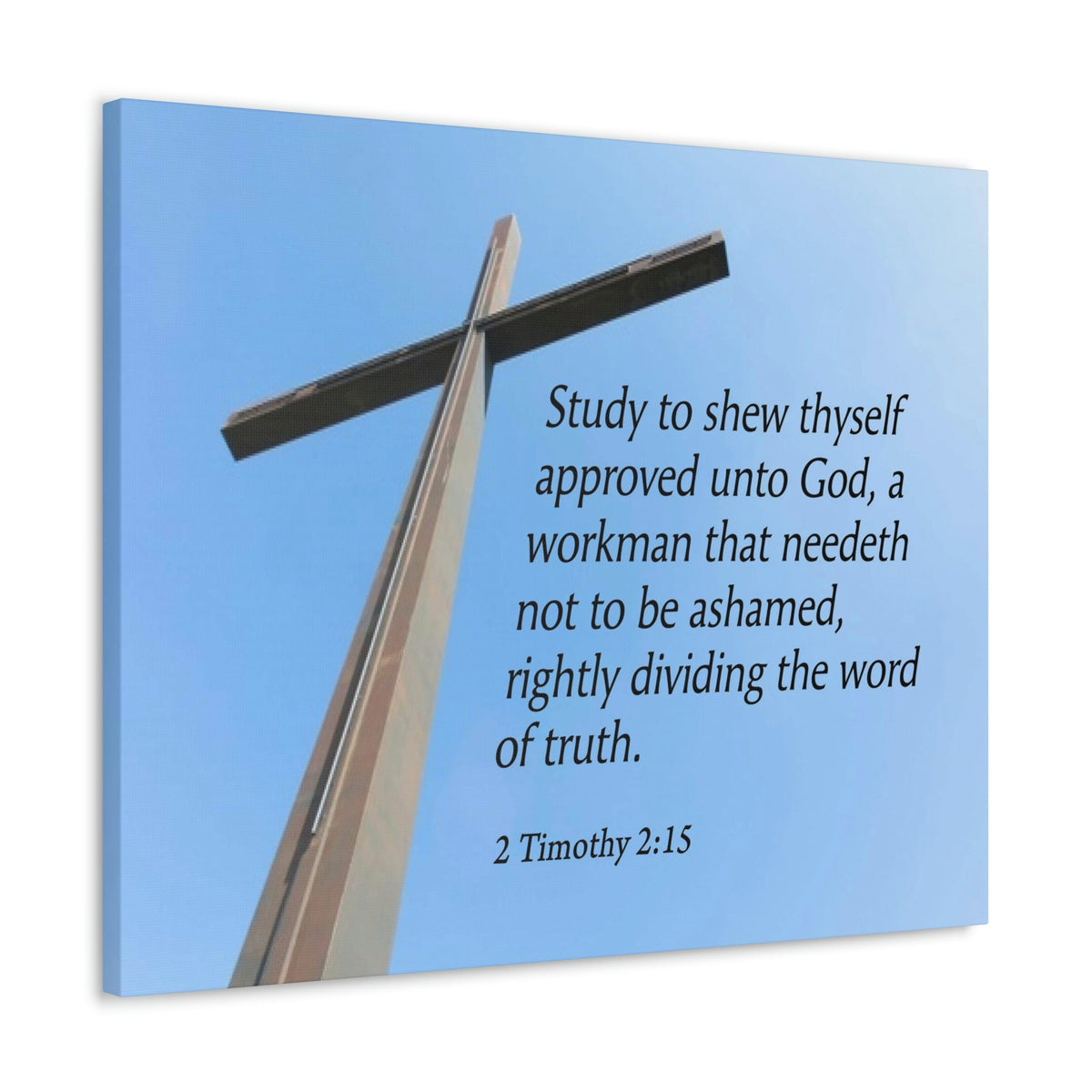 Scripture Walls Word of Truth 2 Timothy 2:15 Bible Verse Canvas Christian Wall Art Ready to Hang Unframed-Express Your Love Gifts