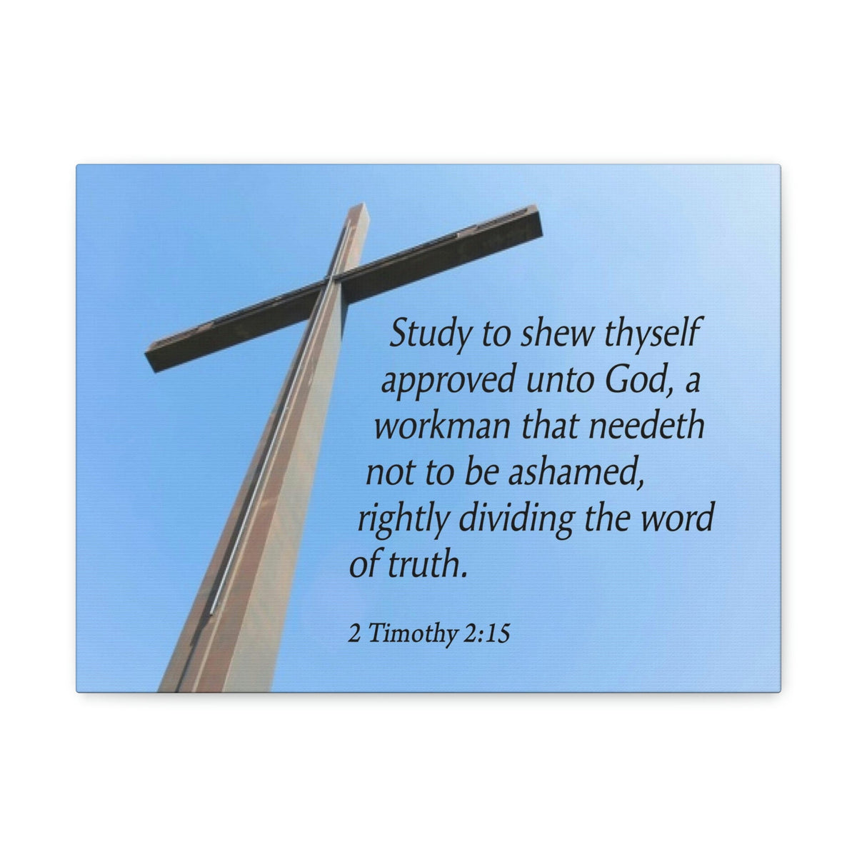 Scripture Walls Word of Truth 2 Timothy 2:15 Bible Verse Canvas Christian Wall Art Ready to Hang Unframed-Express Your Love Gifts