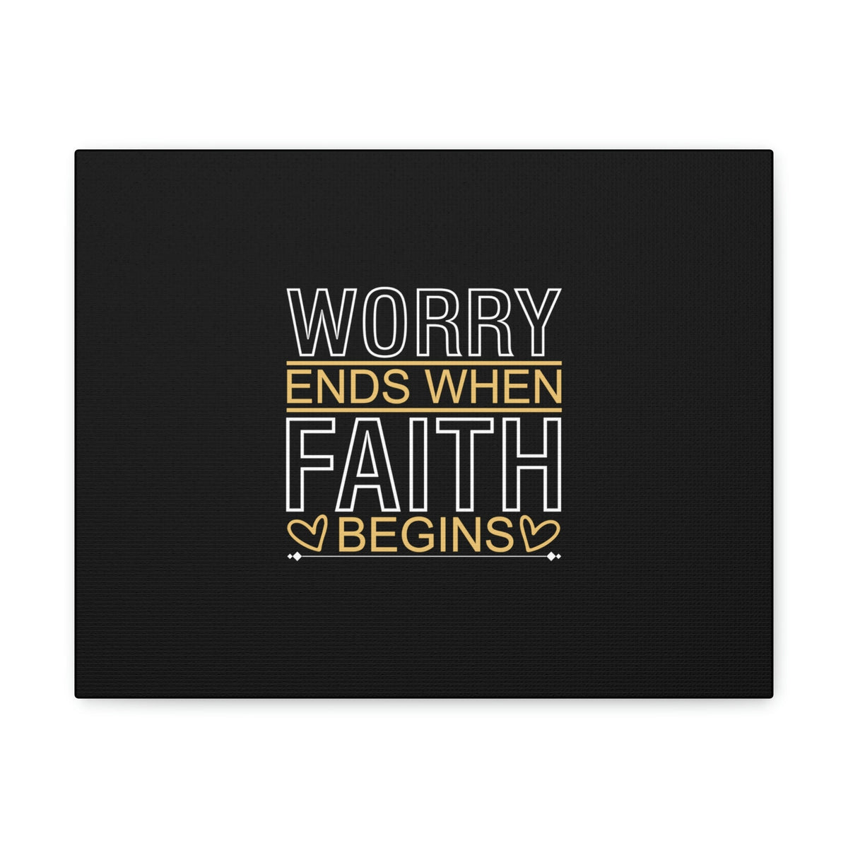 Scripture Walls Worry Ends When Faith Begins 1 Peter 5:7 Christian Wall Art Bible Verse Print Ready to Hang Unframed-Express Your Love Gifts