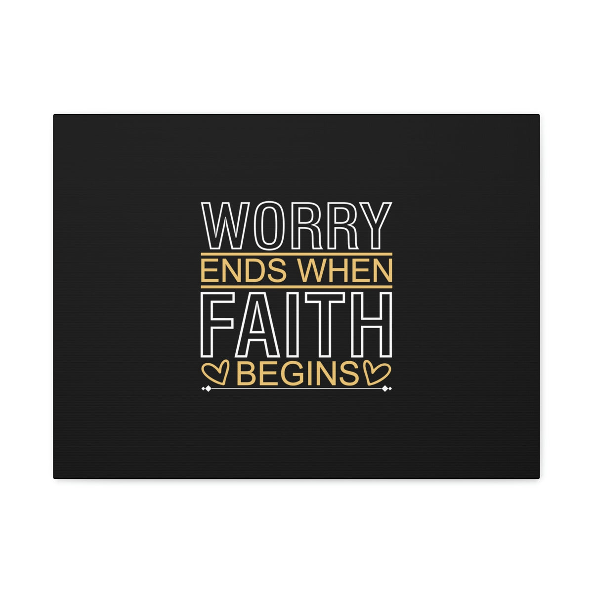 Scripture Walls Worry Ends When Faith Begins 1 Peter 5:7 Christian Wall Art Bible Verse Print Ready to Hang Unframed-Express Your Love Gifts