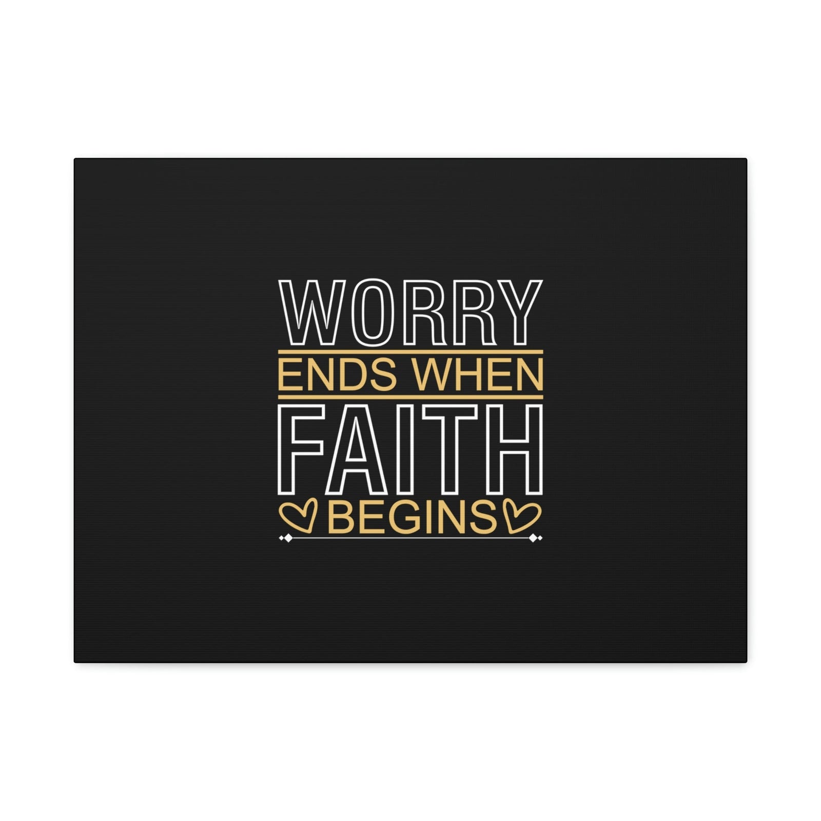 Scripture Walls Worry Ends When Faith Begins 1 Peter 5:7 Christian Wall Art Bible Verse Print Ready to Hang Unframed-Express Your Love Gifts