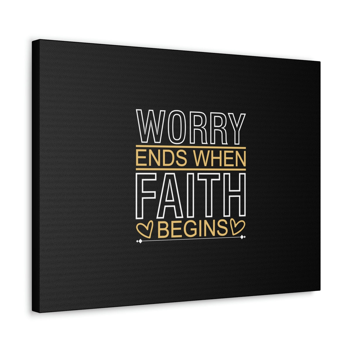 Scripture Walls Worry Ends When Faith Begins 1 Peter 5:7 Christian Wall Art Bible Verse Print Ready to Hang Unframed-Express Your Love Gifts