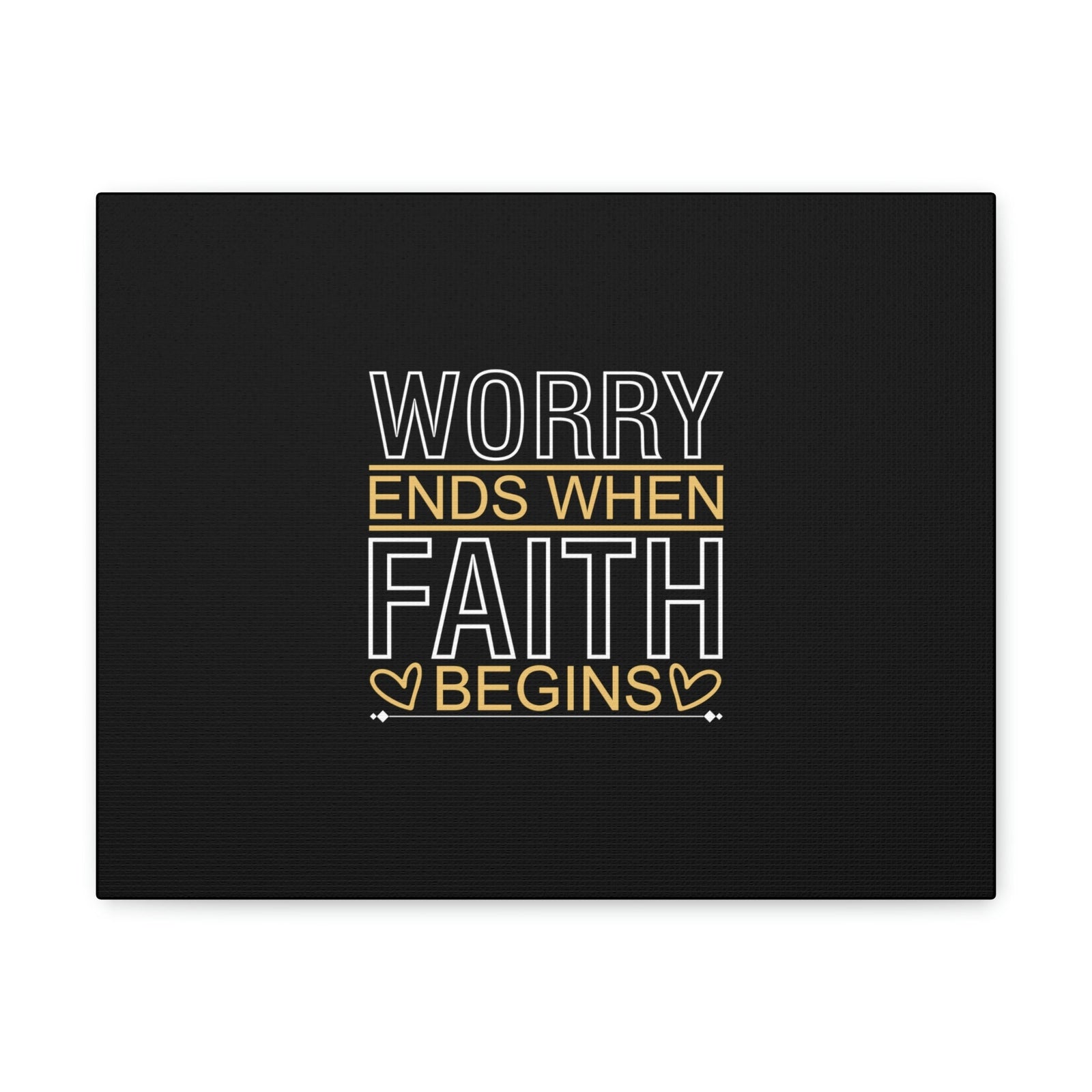 Scripture Walls Worry Ends When Faith Begins 1 Peter 5:7 Christian Wall Art Bible Verse Print Ready to Hang Unframed-Express Your Love Gifts