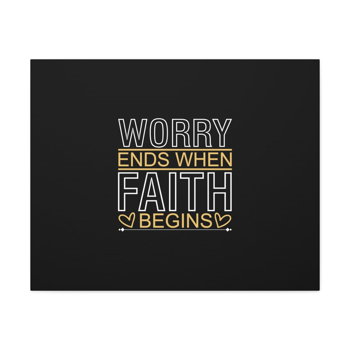 Scripture Walls Worry Ends When Faith Begins 1 Peter 5:7 Christian Wall Art Bible Verse Print Ready to Hang Unframed-Express Your Love Gifts