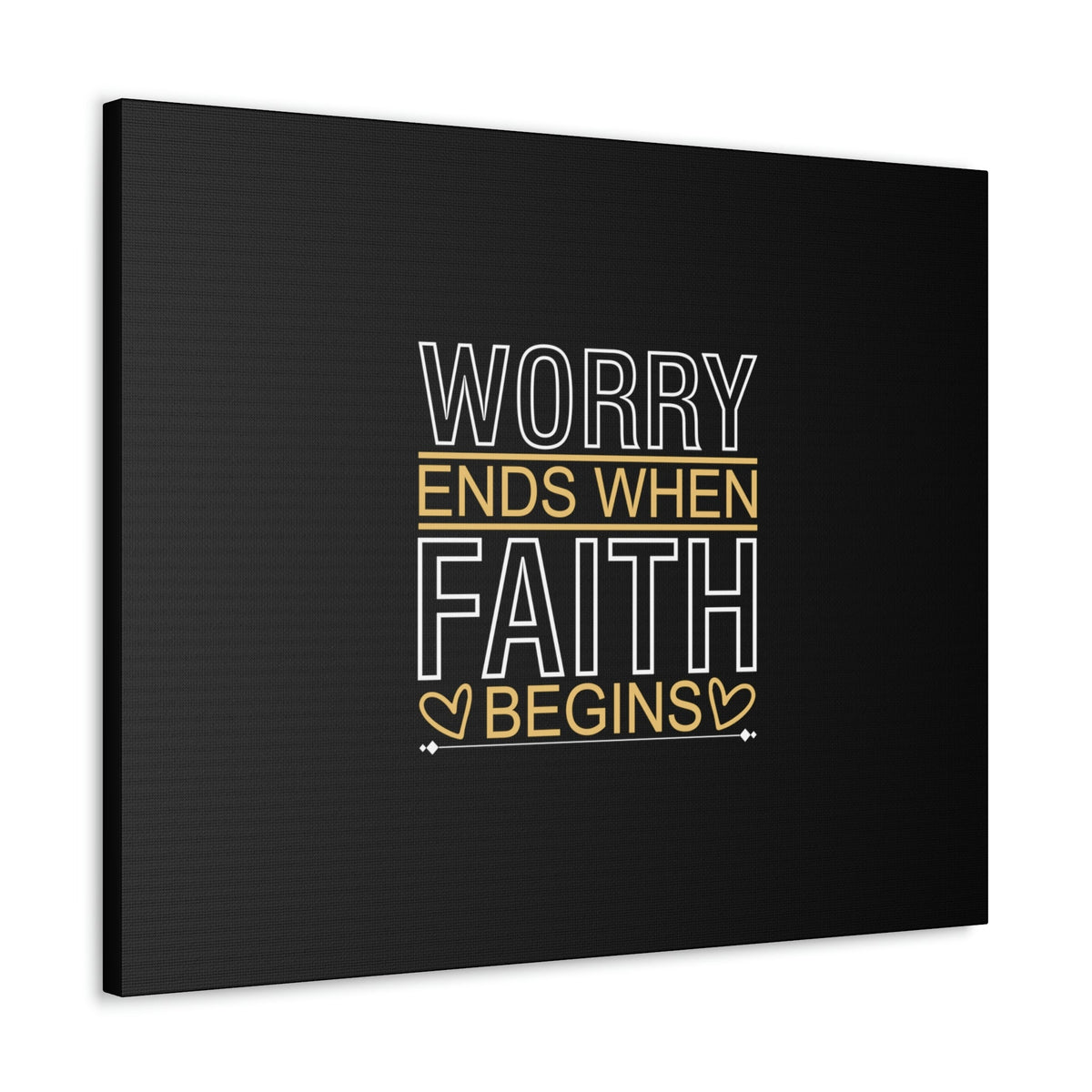 Scripture Walls Worry Ends When Faith Begins 1 Peter 5:7 Christian Wall Art Bible Verse Print Ready to Hang Unframed-Express Your Love Gifts