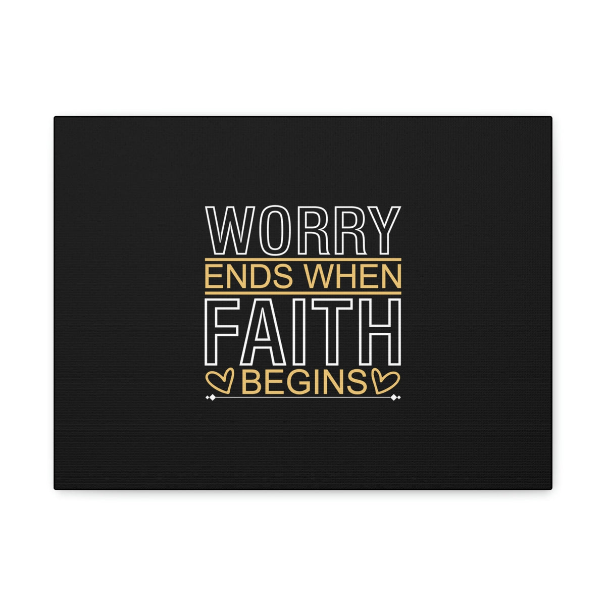 Scripture Walls Worry Ends When Faith Begins 1 Peter 5:7 Christian Wall Art Bible Verse Print Ready to Hang Unframed-Express Your Love Gifts