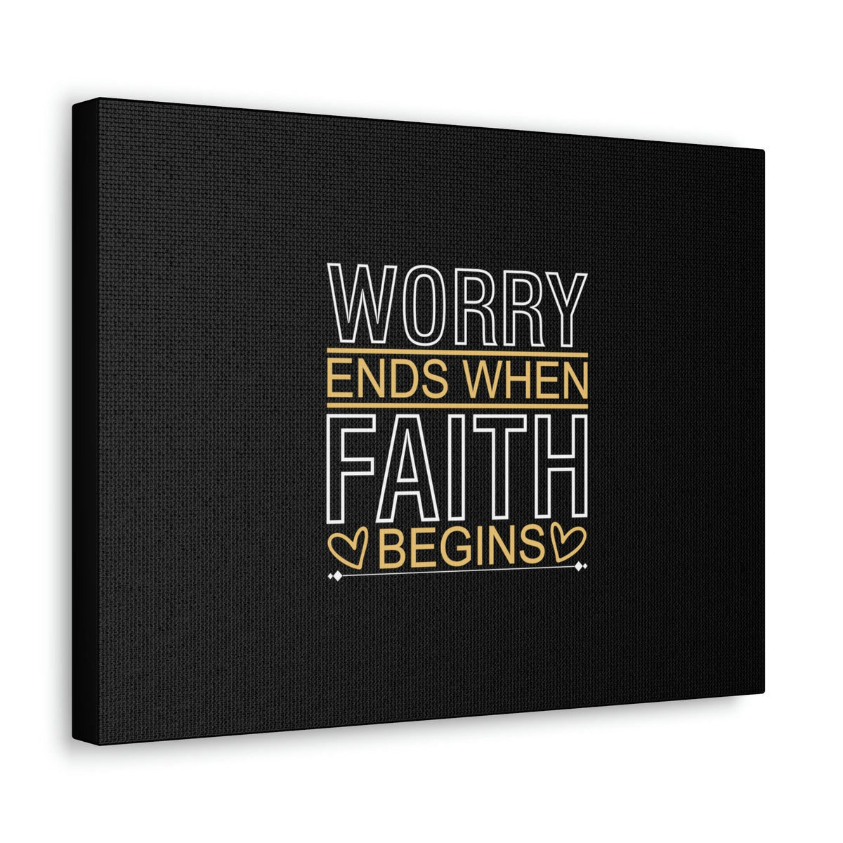 Scripture Walls Worry Ends When Faith Begins 1 Peter 5:7 Christian Wall Art Bible Verse Print Ready to Hang Unframed-Express Your Love Gifts