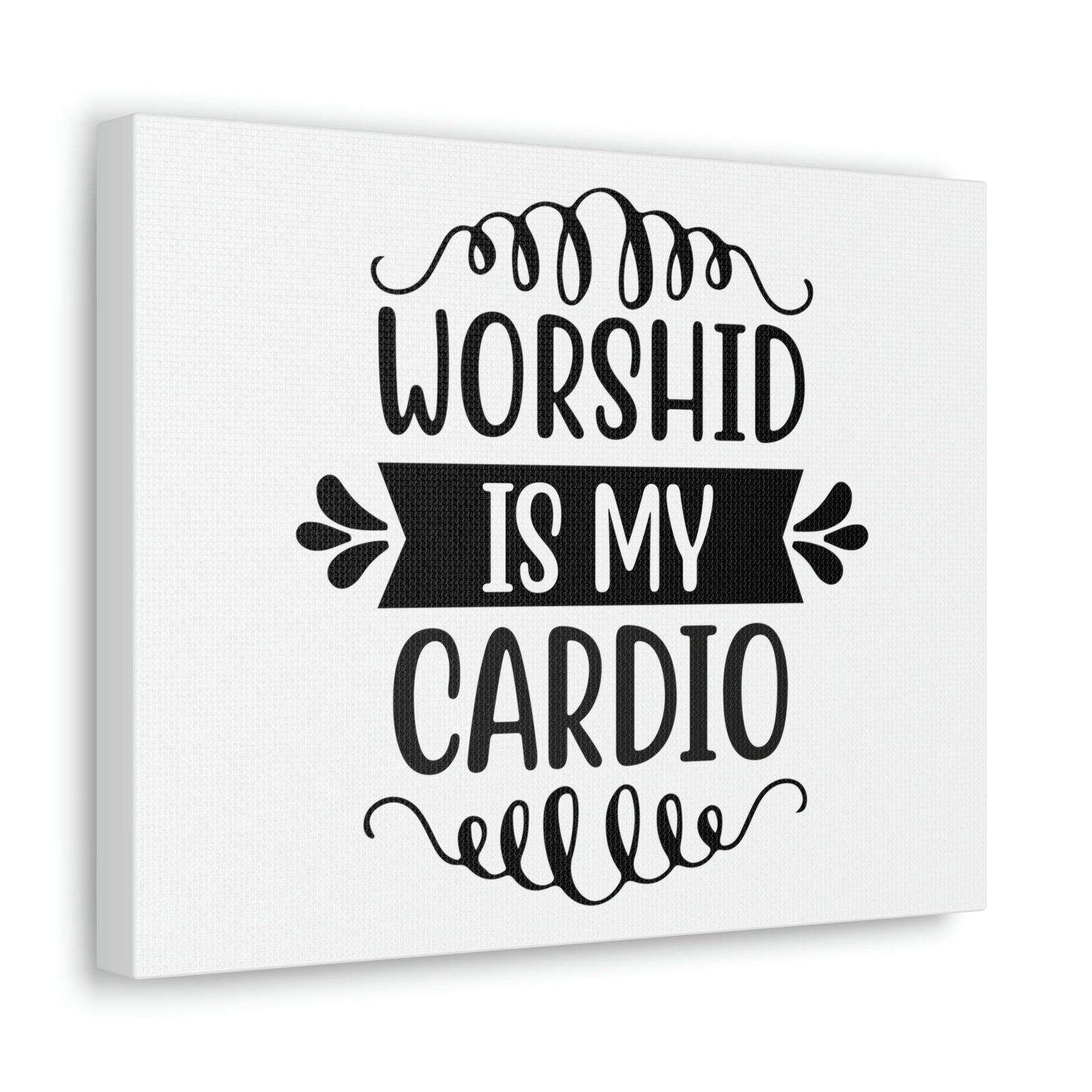 Scripture Walls Worship Is My Cardio Exodus 23:25 Christian Wall Art Print Ready to Hang Unframed-Express Your Love Gifts