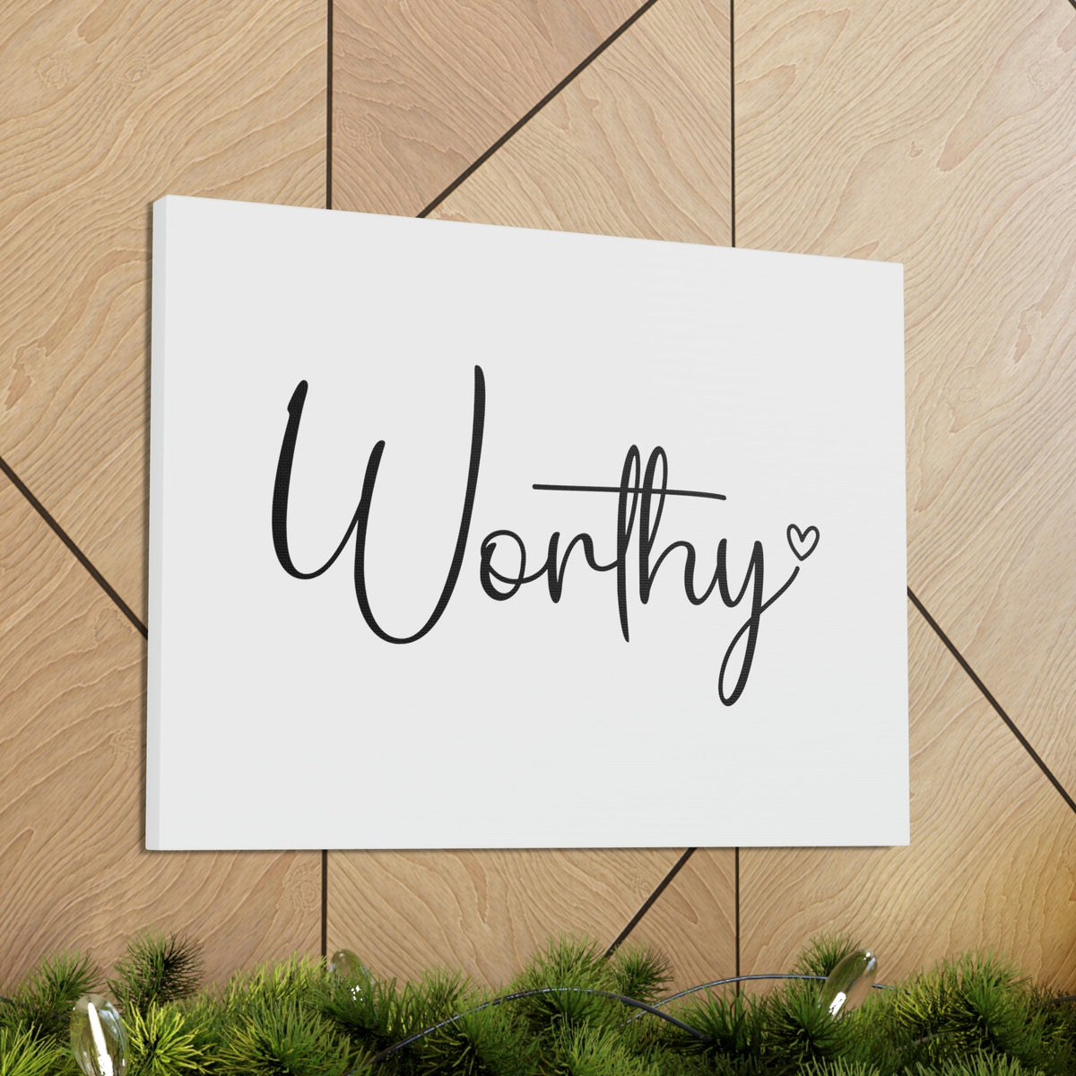 Scripture Walls Worthy Revelation 5:12 Small Heart Christian Wall Art Bible Verse Print Ready to Hang Unframed-Express Your Love Gifts