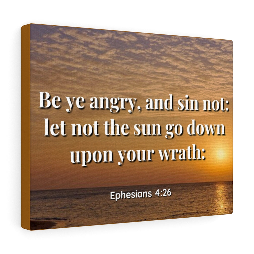 Scripture Walls Wrath Ephesians 4:26 Bible Verse Canvas Christian Wall Art Ready to Hang Unframed-Express Your Love Gifts