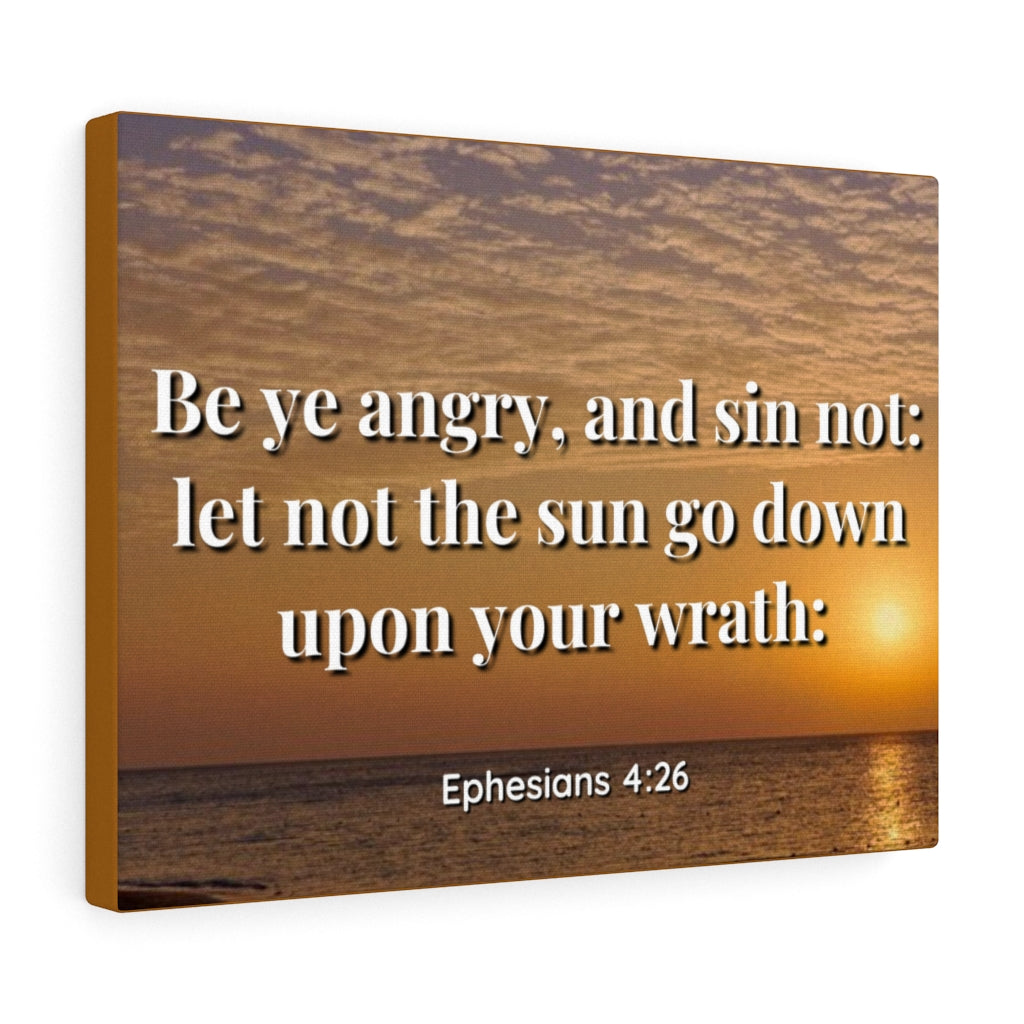Scripture Walls Wrath Ephesians 4:26 Bible Verse Canvas Christian Wall Art Ready to Hang Unframed-Express Your Love Gifts