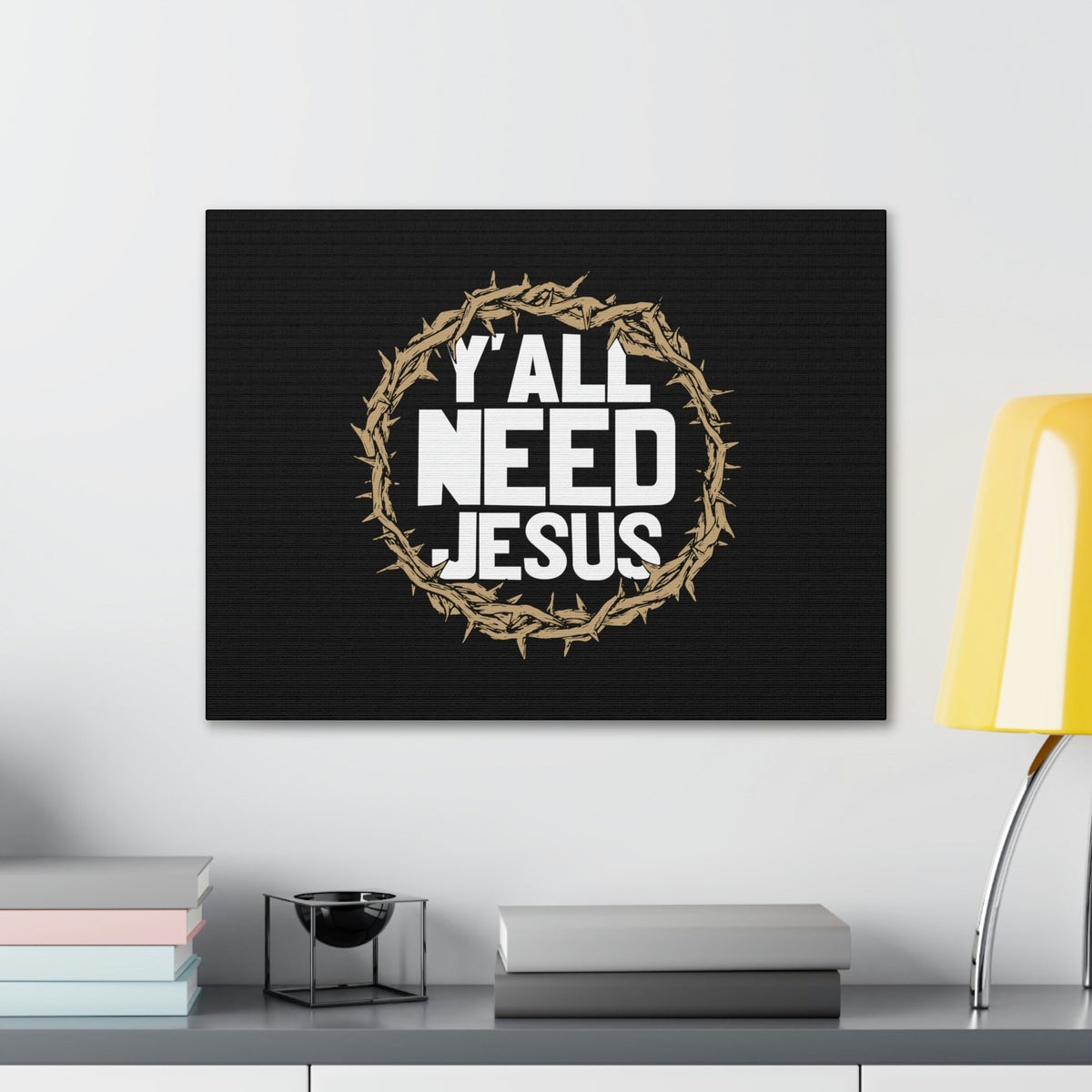 Scripture Walls Y'all Need Jesus John 4:14 Christian Wall Art Bible Verse Print Ready to Hang Unframed-Express Your Love Gifts