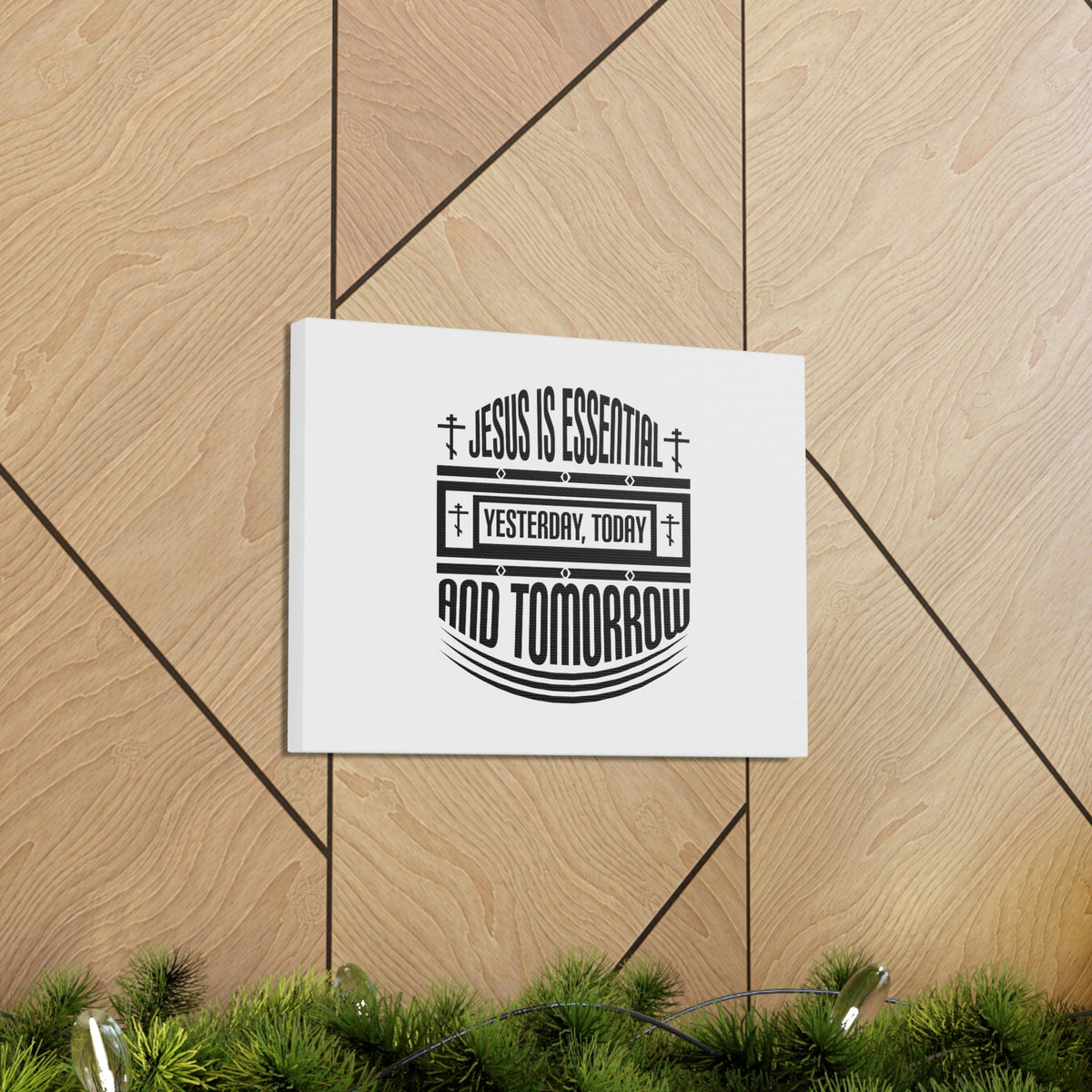 Scripture Walls Yesterday, Today, And Tomorrow Hebrews 13:8 Christian Wall Art Bible Verse Print Ready to Hang Unframed-Express Your Love Gifts