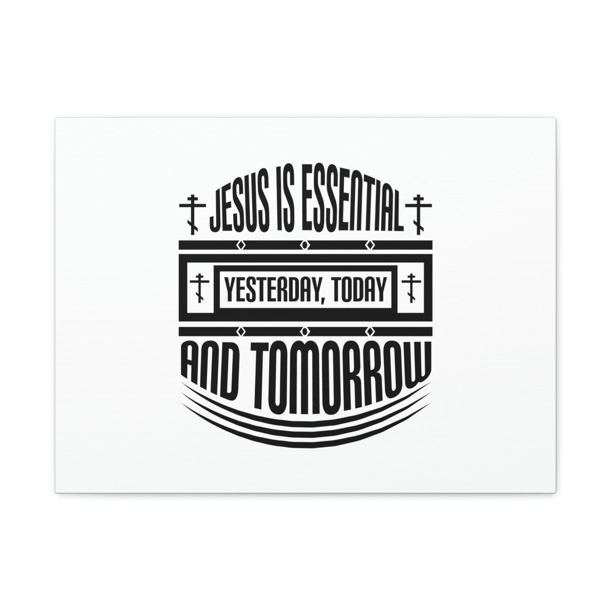Scripture Walls Yesterday, Today, And Tomorrow Hebrews 13:8 Christian Wall Art Bible Verse Print Ready to Hang Unframed-Express Your Love Gifts