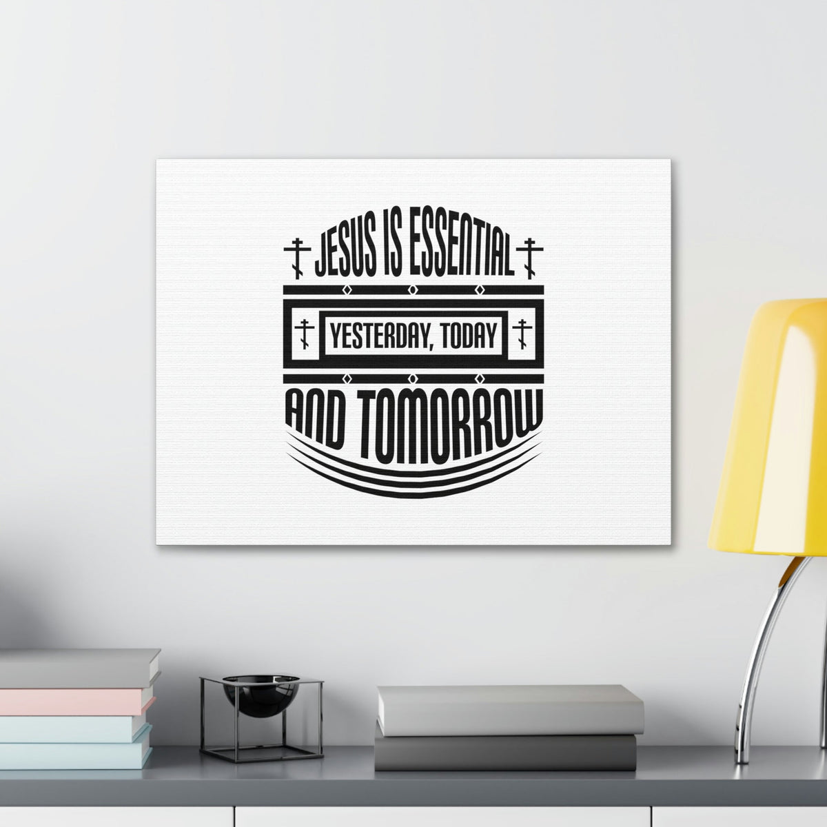 Scripture Walls Yesterday, Today, And Tomorrow Hebrews 13:8 Christian Wall Art Bible Verse Print Ready to Hang Unframed-Express Your Love Gifts