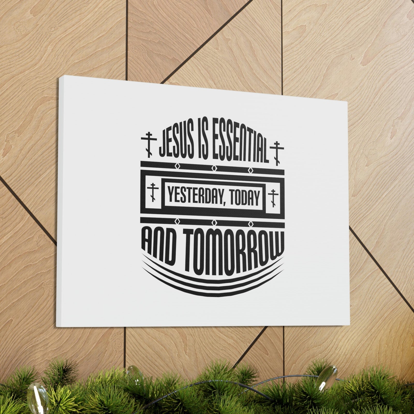 Scripture Walls Yesterday, Today, And Tomorrow Hebrews 13:8 Christian Wall Art Bible Verse Print Ready to Hang Unframed-Express Your Love Gifts