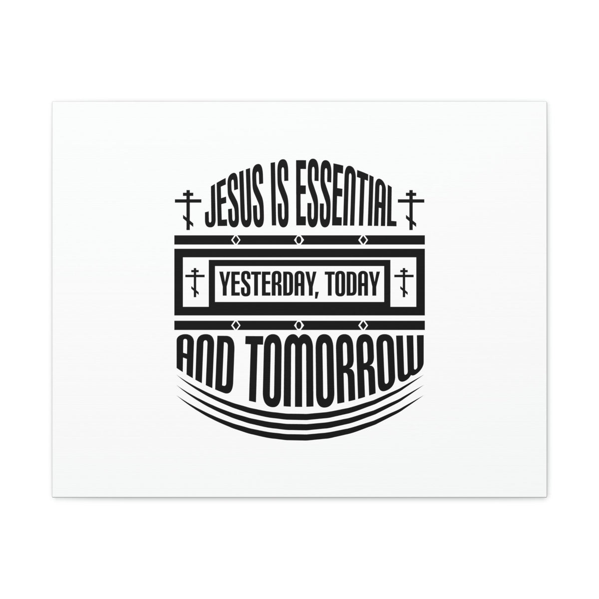 Scripture Walls Yesterday, Today, And Tomorrow Hebrews 13:8 Christian Wall Art Bible Verse Print Ready to Hang Unframed-Express Your Love Gifts
