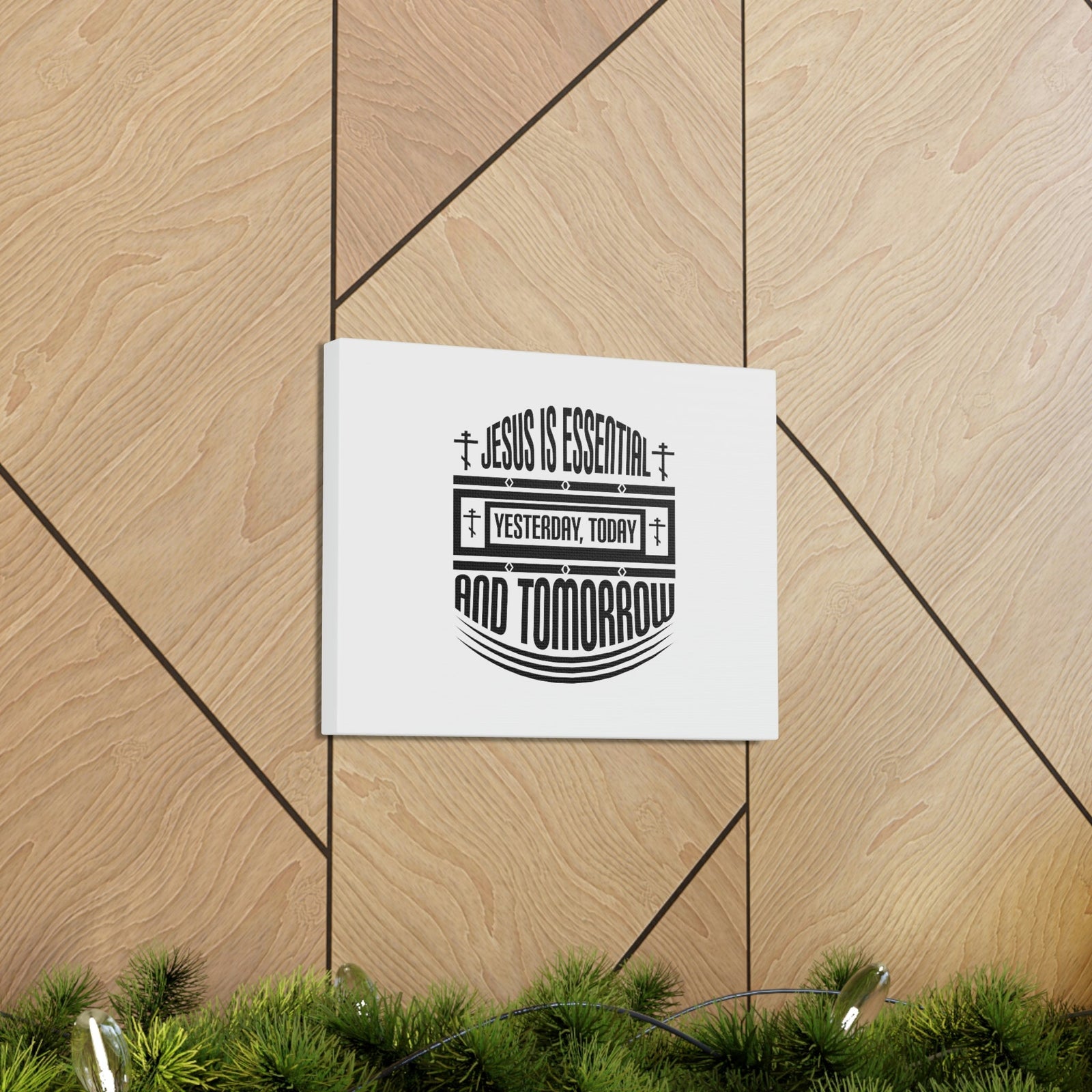 Scripture Walls Yesterday, Today, And Tomorrow Hebrews 13:8 Christian Wall Art Bible Verse Print Ready to Hang Unframed-Express Your Love Gifts
