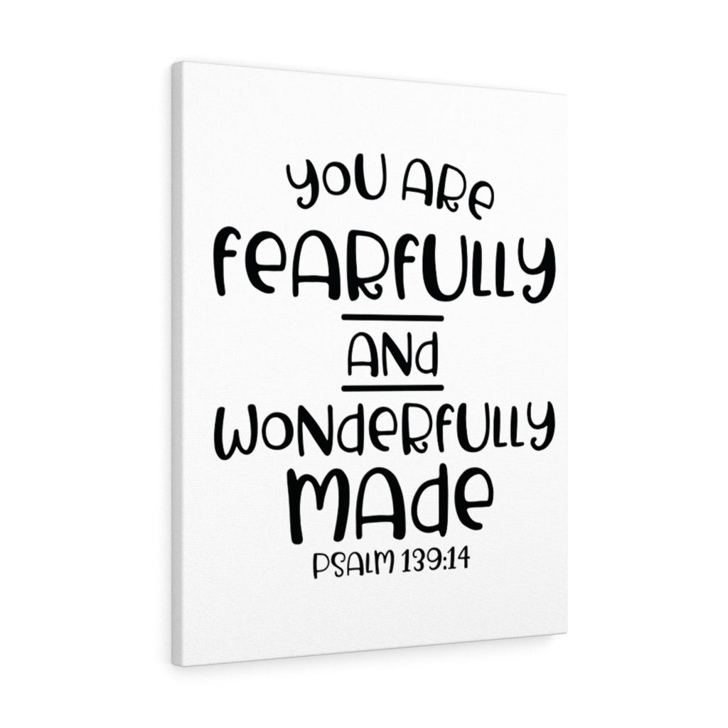 Scripture Walls You Are Fearfully Psalm 139:14 Bible Verse Canvas Christian Wall Art Ready to Hang Unframed-Express Your Love Gifts