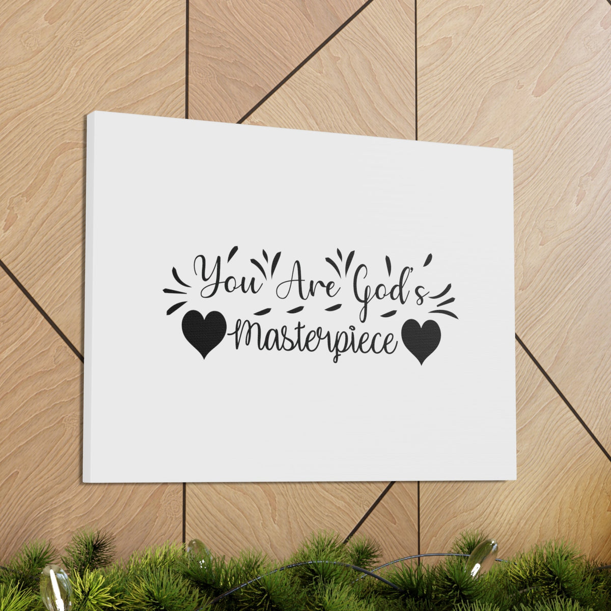 Scripture Walls You Are God's Masterpiece Ephesians 2:10 Heart Christian Wall Art Bible Verse Print Ready to Hang Unframed-Express Your Love Gifts