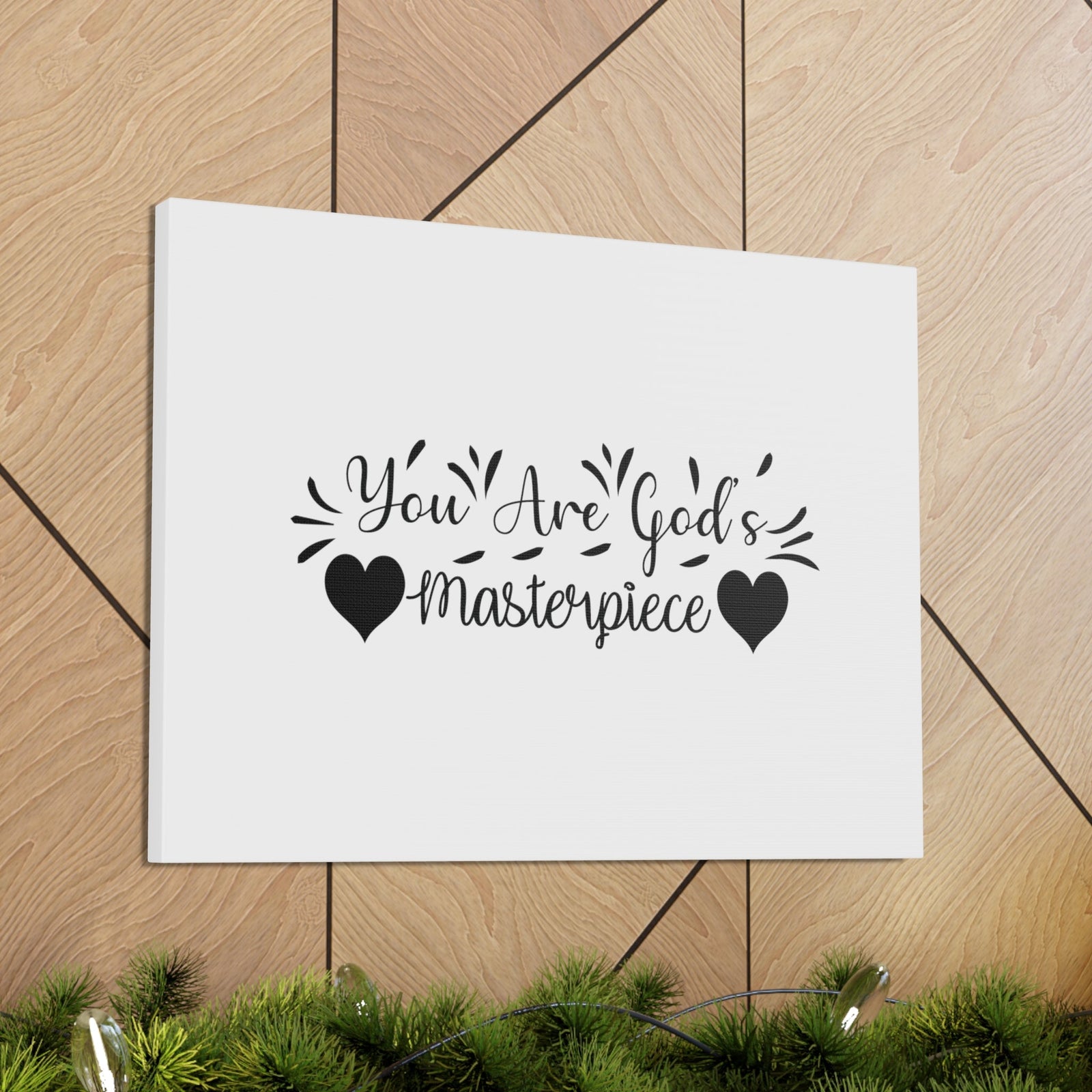 Scripture Walls You Are God's Masterpiece Ephesians 2:10 Heart Christian Wall Art Bible Verse Print Ready to Hang Unframed-Express Your Love Gifts