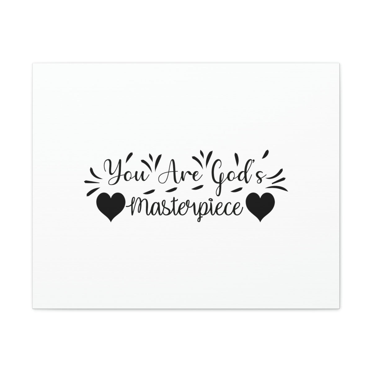 Scripture Walls You Are God's Masterpiece Ephesians 2:10 Hearts Christian Wall Art Bible Verse Print Ready to Hang Unframed-Express Your Love Gifts