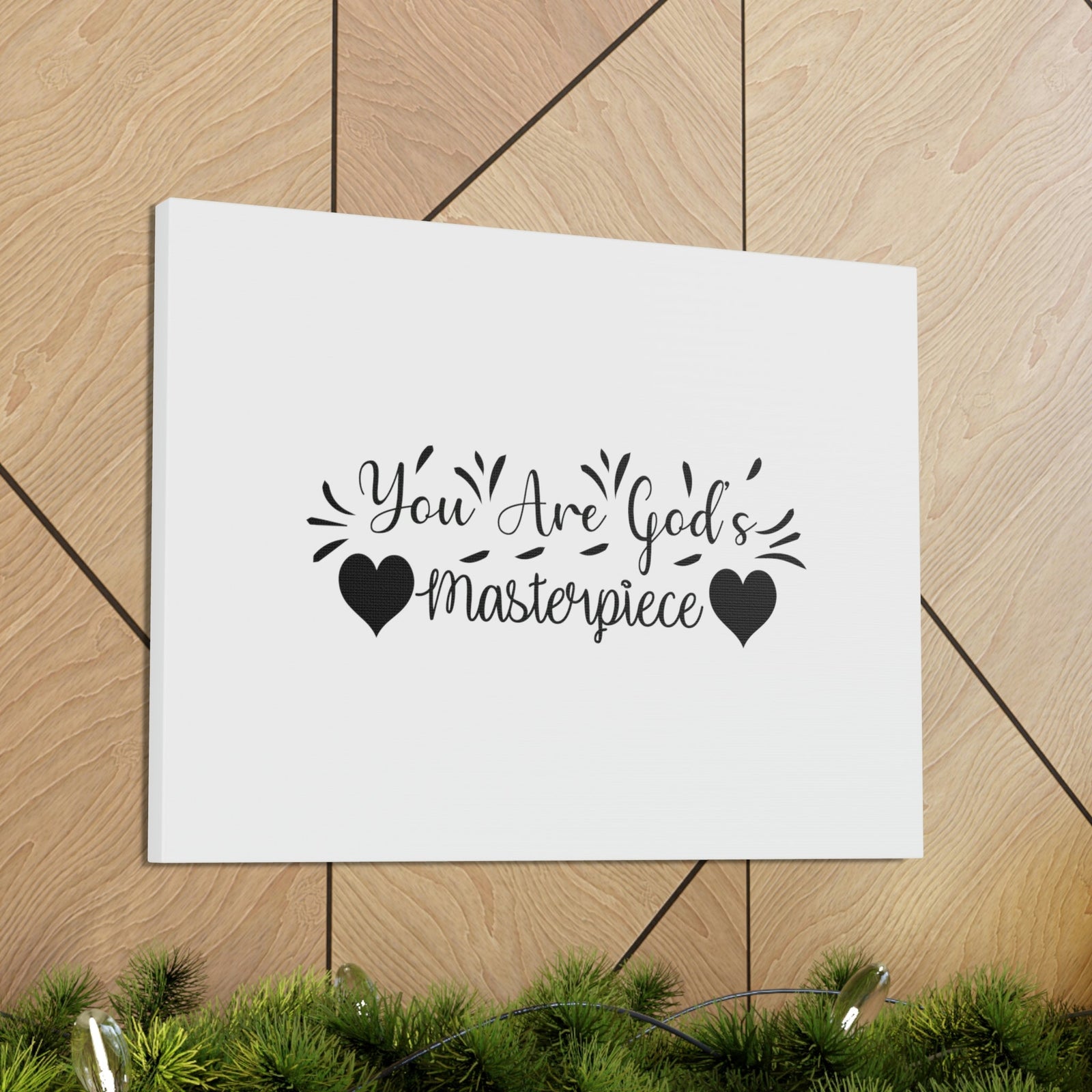 Scripture Walls You Are God's Masterpiece Ephesians 2:10 Hearts Christian Wall Art Bible Verse Print Ready to Hang Unframed-Express Your Love Gifts
