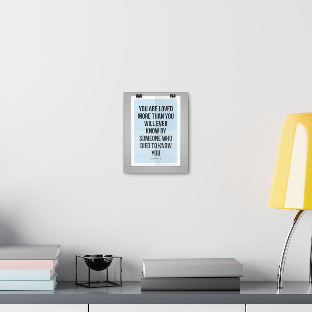 Scripture Walls You Are Loved Romans 5:8 Christian Wall Art Bible Verse Print Ready To Hang Unframed-Express Your Love Gifts