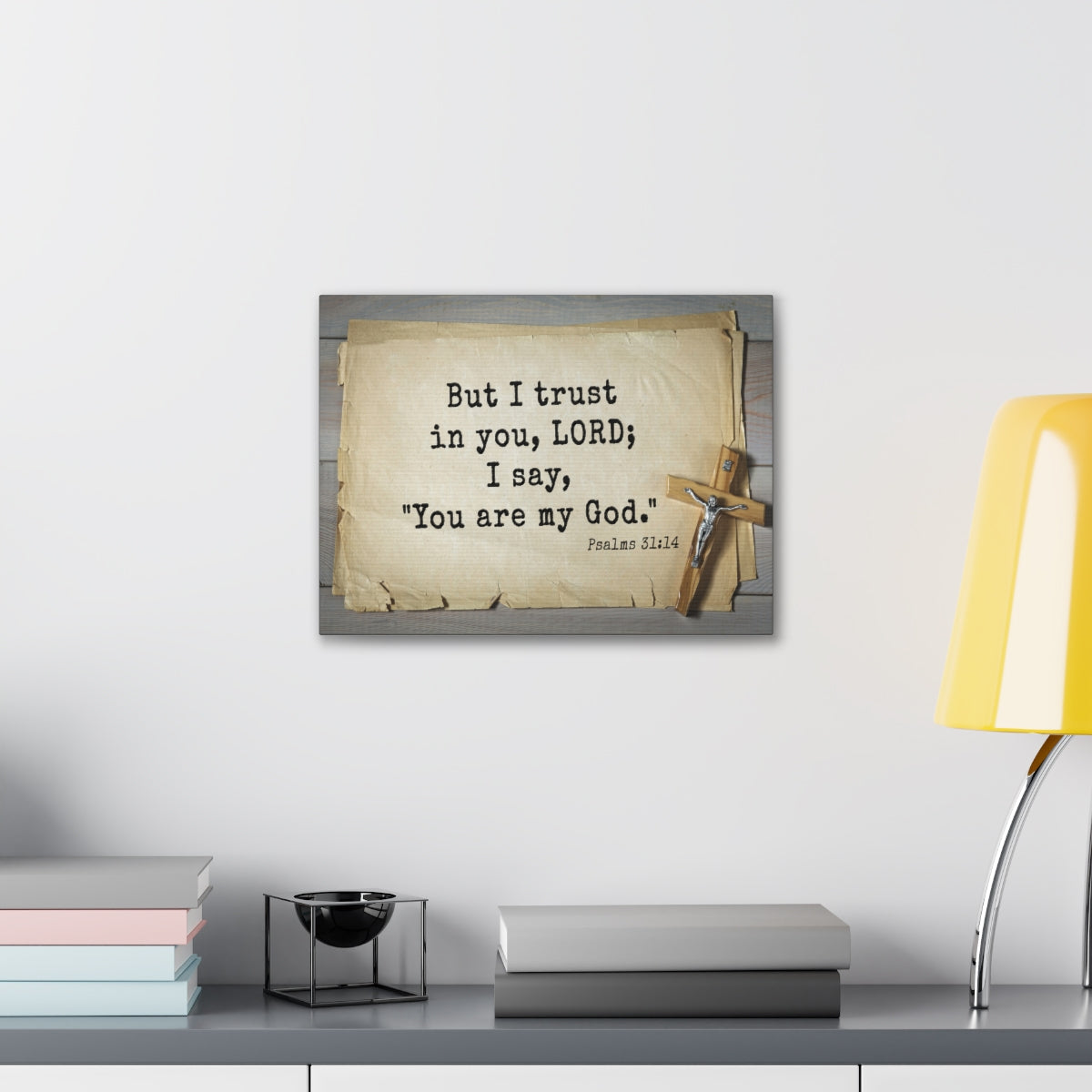 Scripture Walls You Are My God Psalms 31:14 Bible Verse Canvas Christian Wall Art Ready to Hang Unframed-Express Your Love Gifts