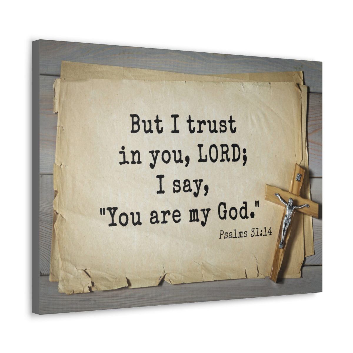 Scripture Walls You Are My God Psalms 31:14 Bible Verse Canvas Christian Wall Art Ready to Hang Unframed-Express Your Love Gifts