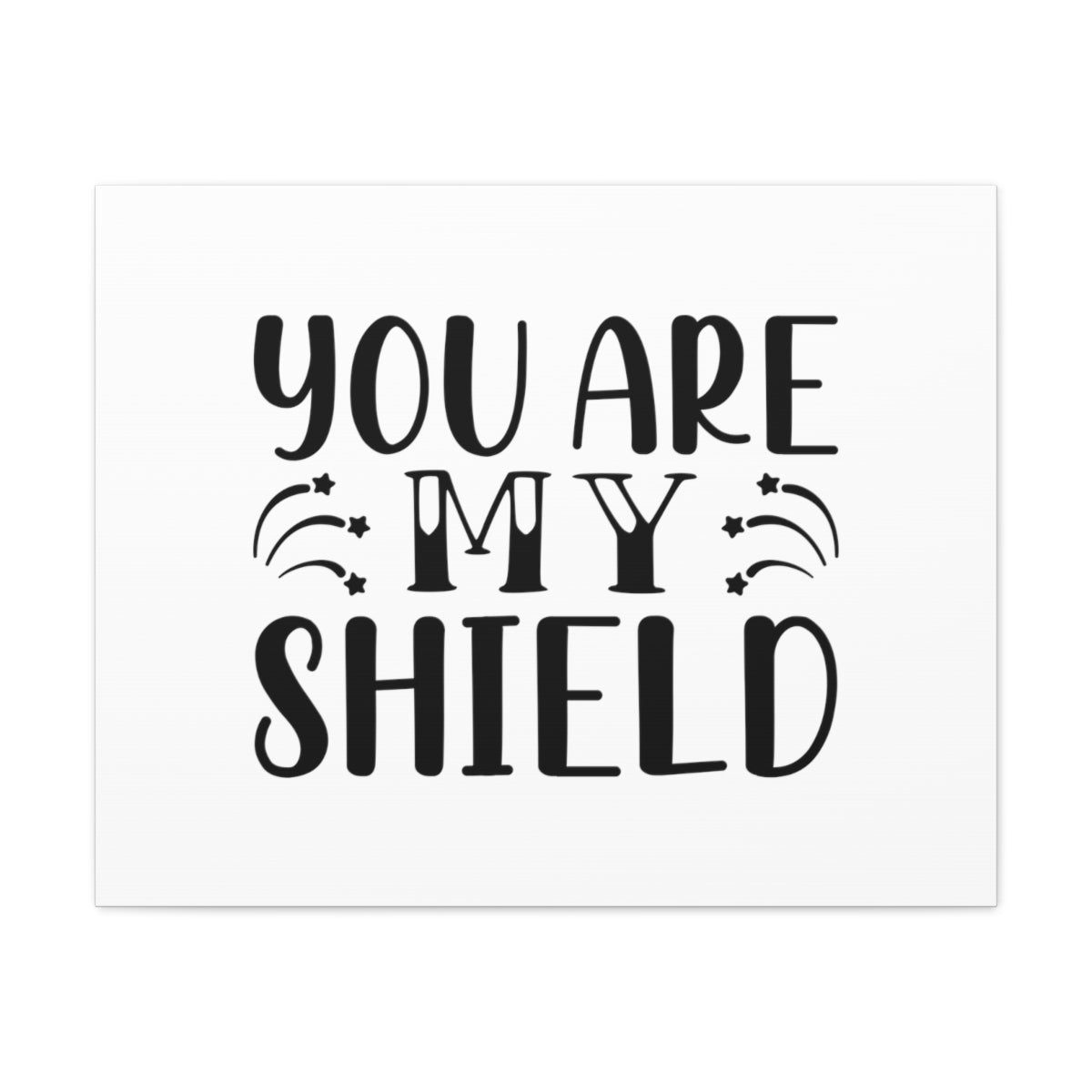 Scripture Walls You Are My Shield Psalm 28:7 Christian Wall Art Bible Verse Print Ready to Hang Unframed-Express Your Love Gifts