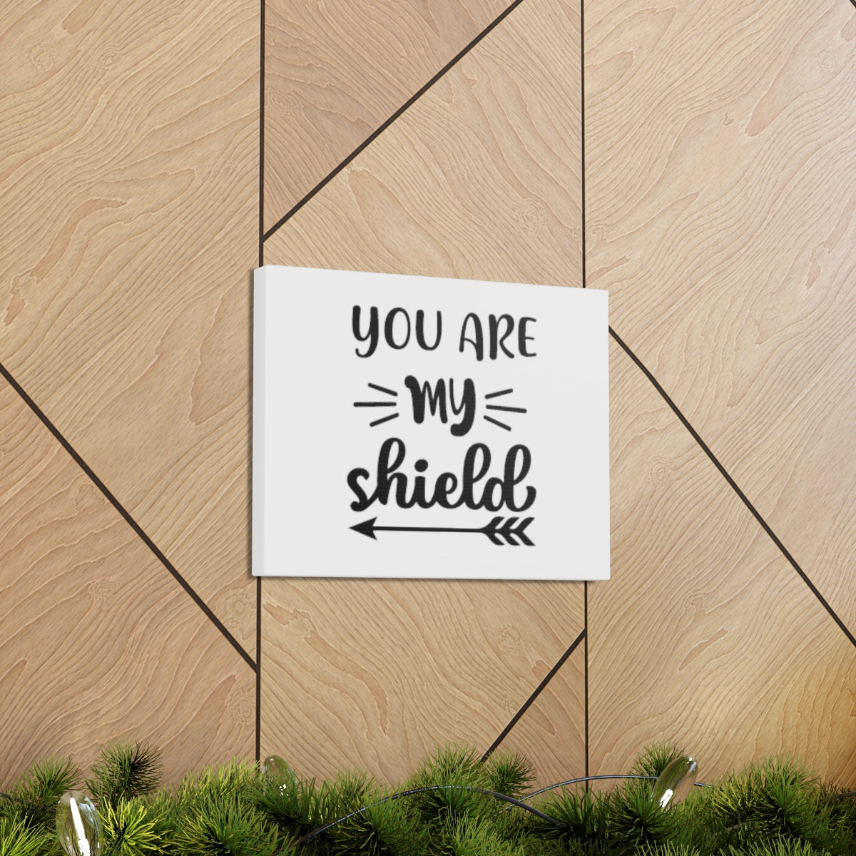 Scripture Walls You Are My Shield Psalm 3:3 Arrow Christian Wall Art Bible Verse Print Ready to Hang Unframed-Express Your Love Gifts