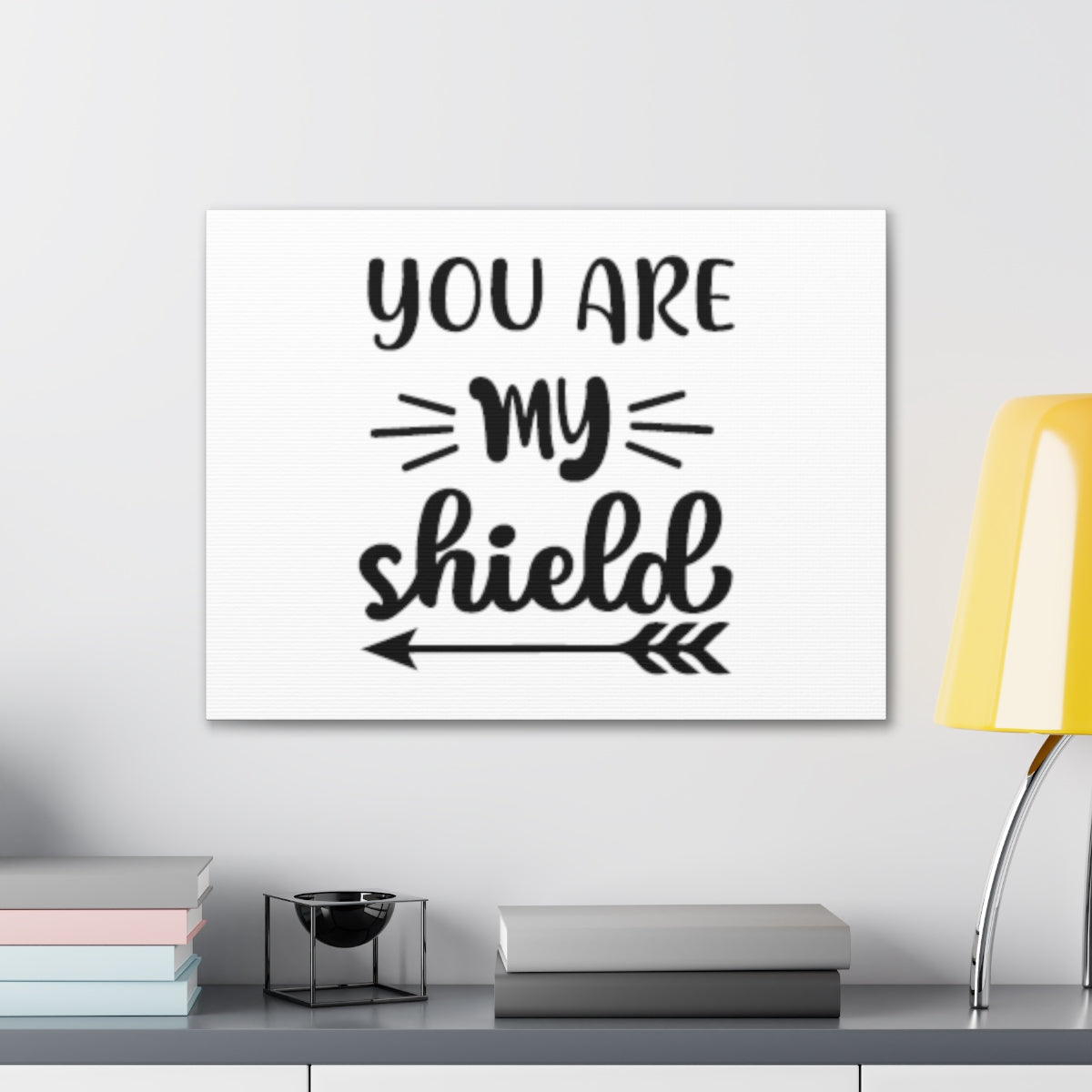 Scripture Walls You Are My Shield Psalm 3:3 Arrow Christian Wall Art Bible Verse Print Ready to Hang Unframed-Express Your Love Gifts