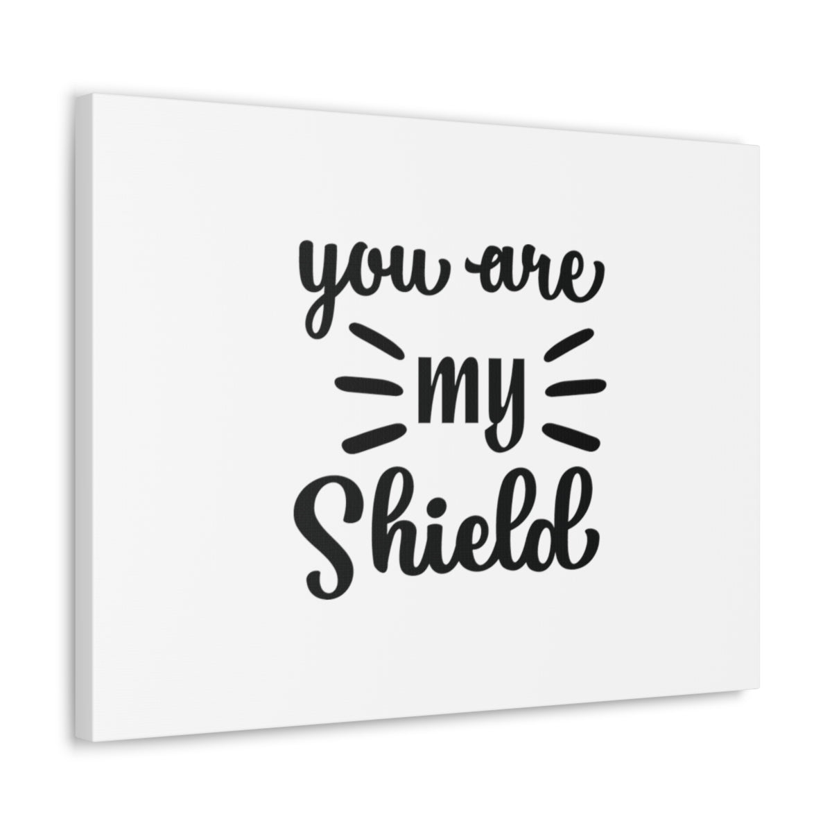 Scripture Walls You Are My Shield Psalm 3:3 Christian Wall Art Bible Verse Print Ready to Hang Unframed-Express Your Love Gifts