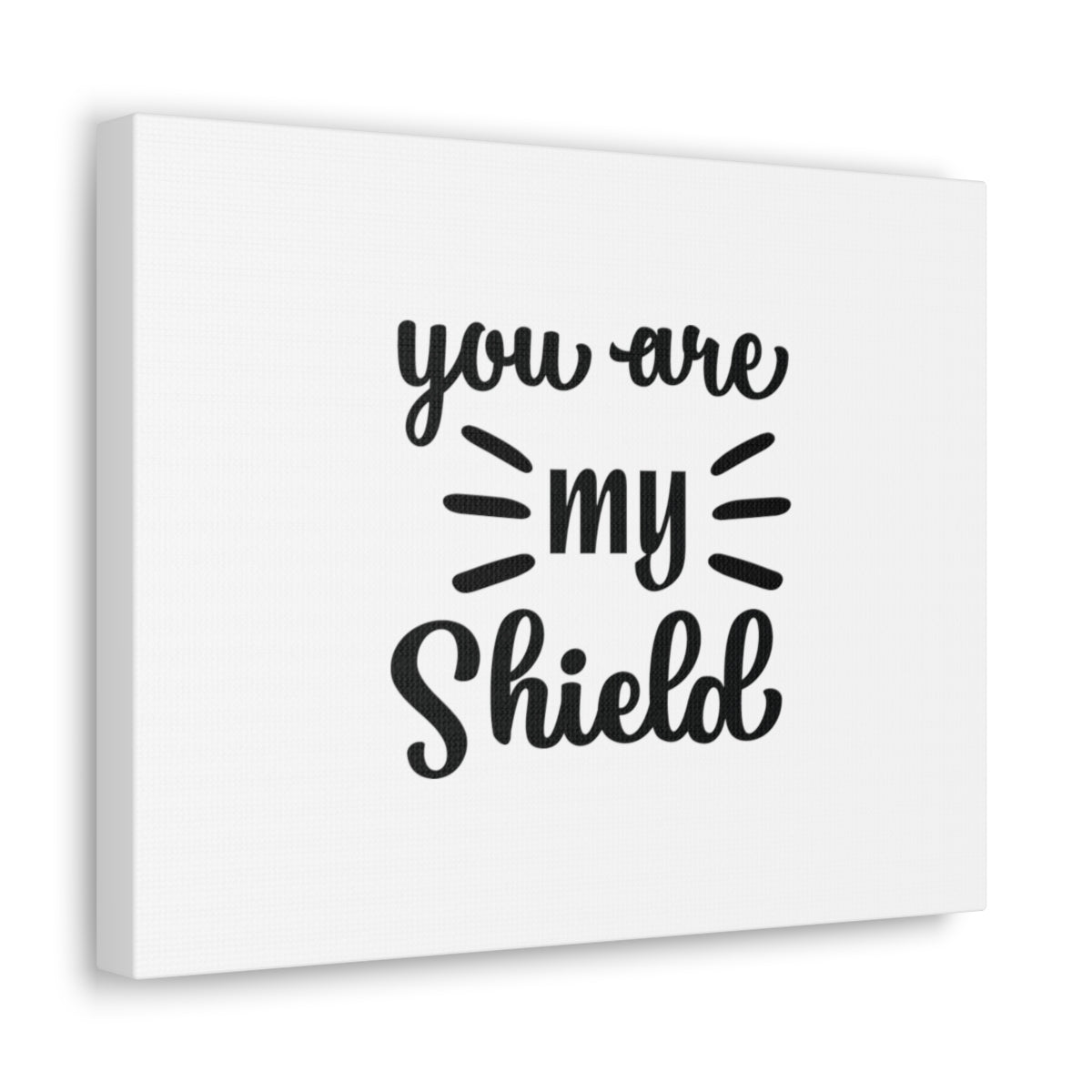 Scripture Walls You Are My Shield Psalm 3:3 Christian Wall Art Bible Verse Print Ready to Hang Unframed-Express Your Love Gifts