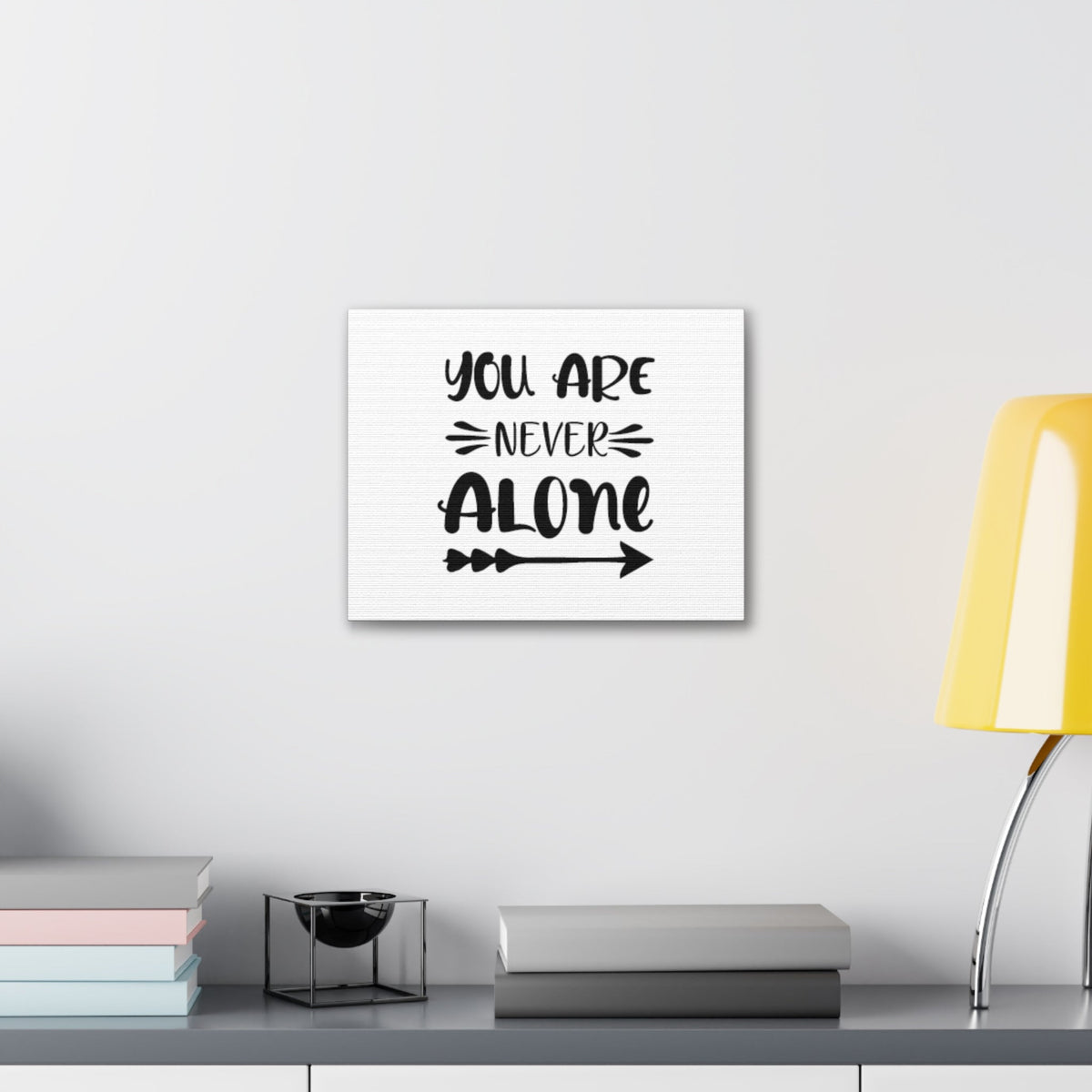 Scripture Walls You Are Never Alone Joshua 1:5 Christian Wall Art Bible Verse Print Ready to Hang Unframed-Express Your Love Gifts
