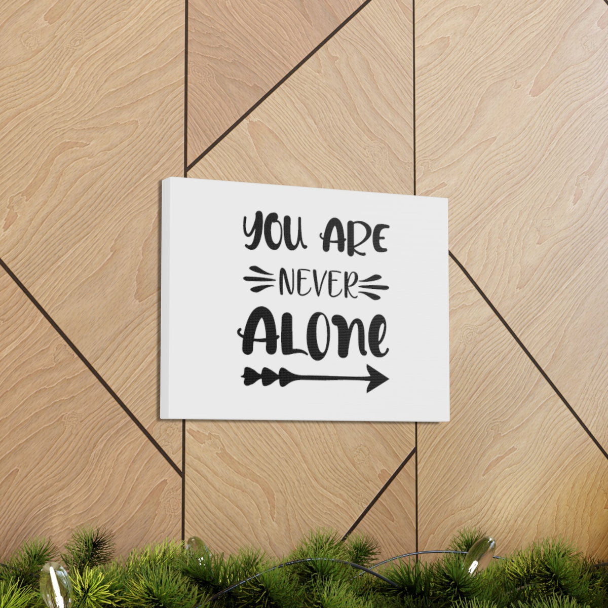 Scripture Walls You Are Never Alone Joshua 1:5 Christian Wall Art Bible Verse Print Ready to Hang Unframed-Express Your Love Gifts