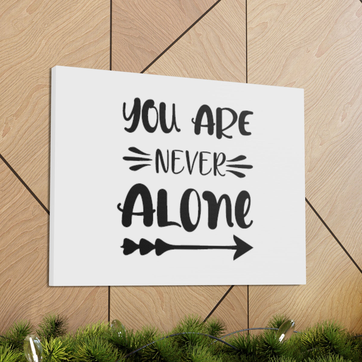 Scripture Walls You Are Never Alone Joshua 1:5 Christian Wall Art Bible Verse Print Ready to Hang Unframed-Express Your Love Gifts