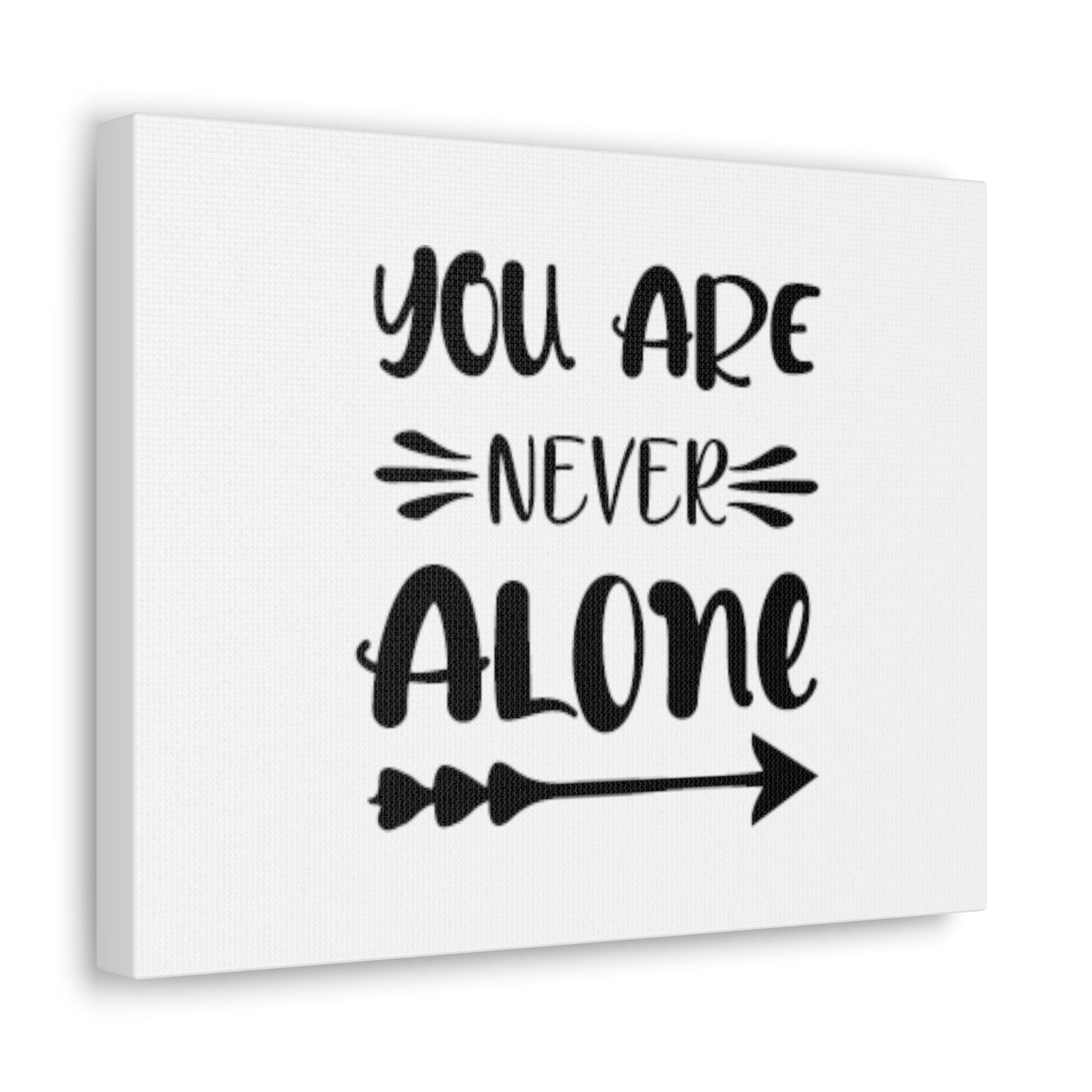 Scripture Walls You Are Never Alone Joshua 1:5 Christian Wall Art Bible Verse Print Ready to Hang Unframed-Express Your Love Gifts