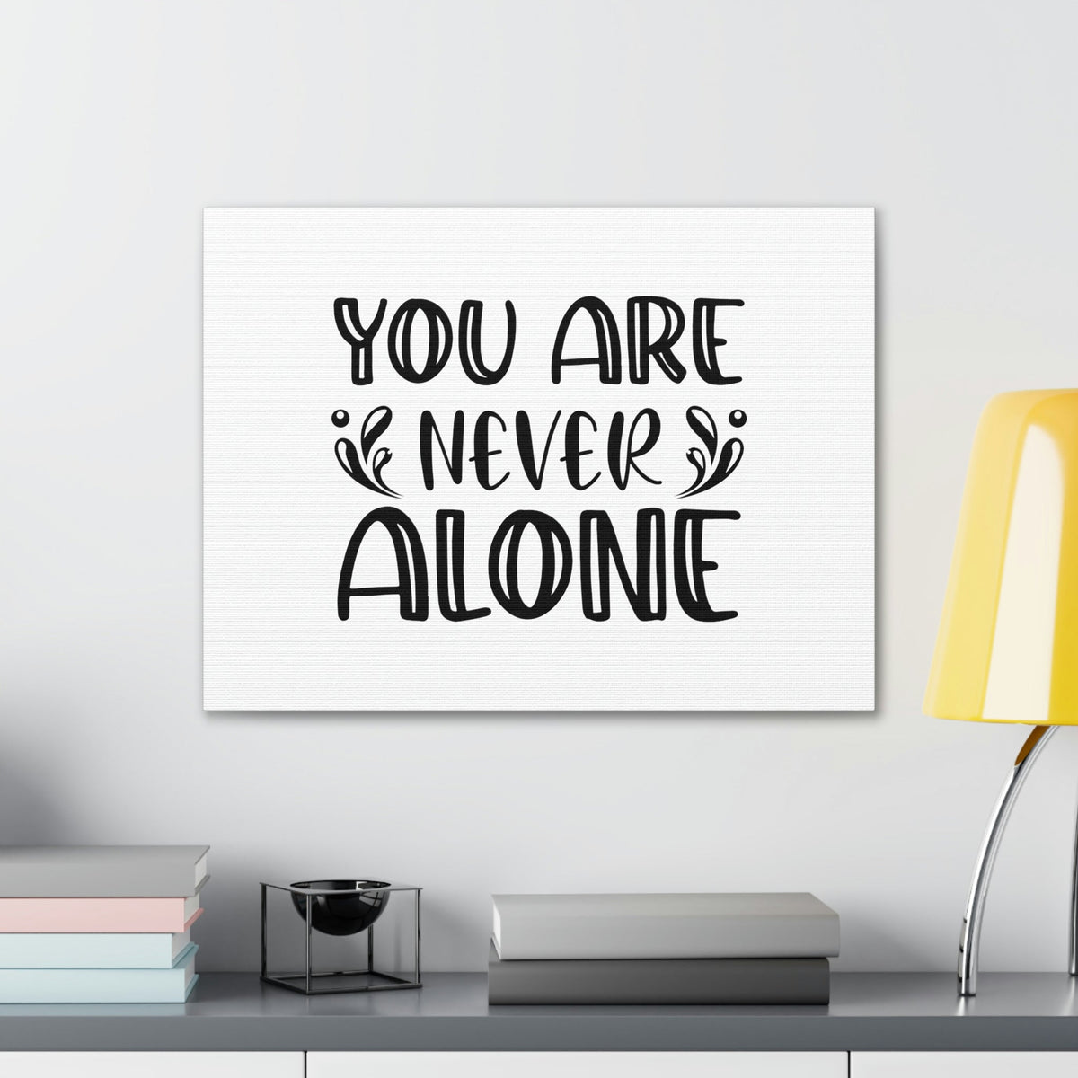 Scripture Walls You Are Never Alone Psalm 23:4 Splash Christian Wall Art Bible Verse Print Ready to Hang Unframed-Express Your Love Gifts