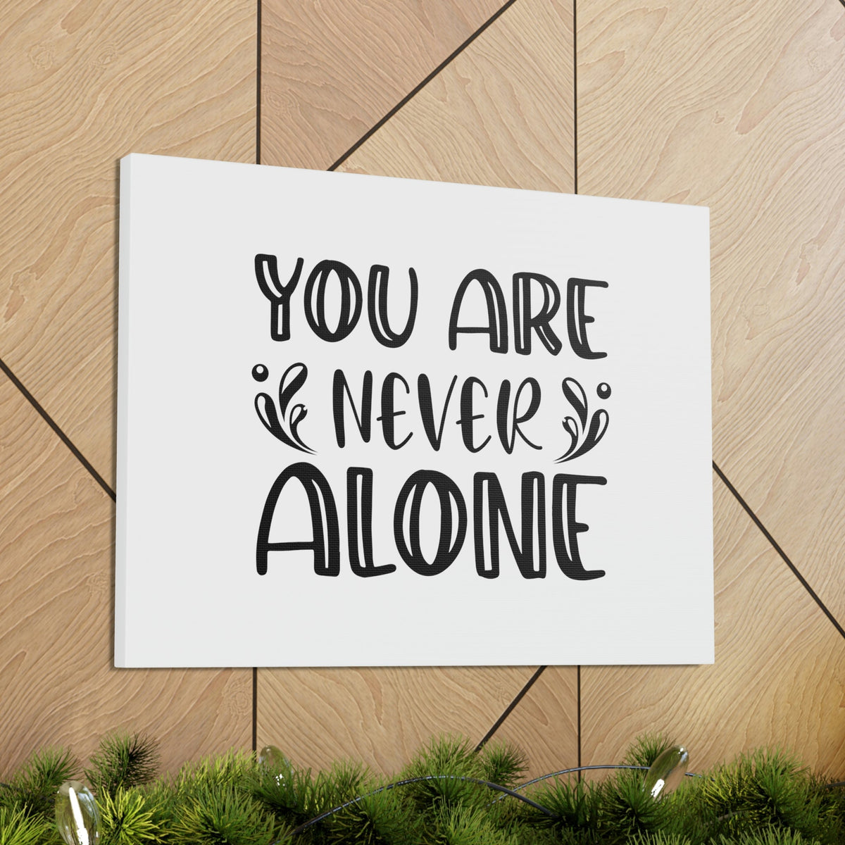 Scripture Walls You Are Never Alone Psalm 23:4 Splash Christian Wall Art Bible Verse Print Ready to Hang Unframed-Express Your Love Gifts