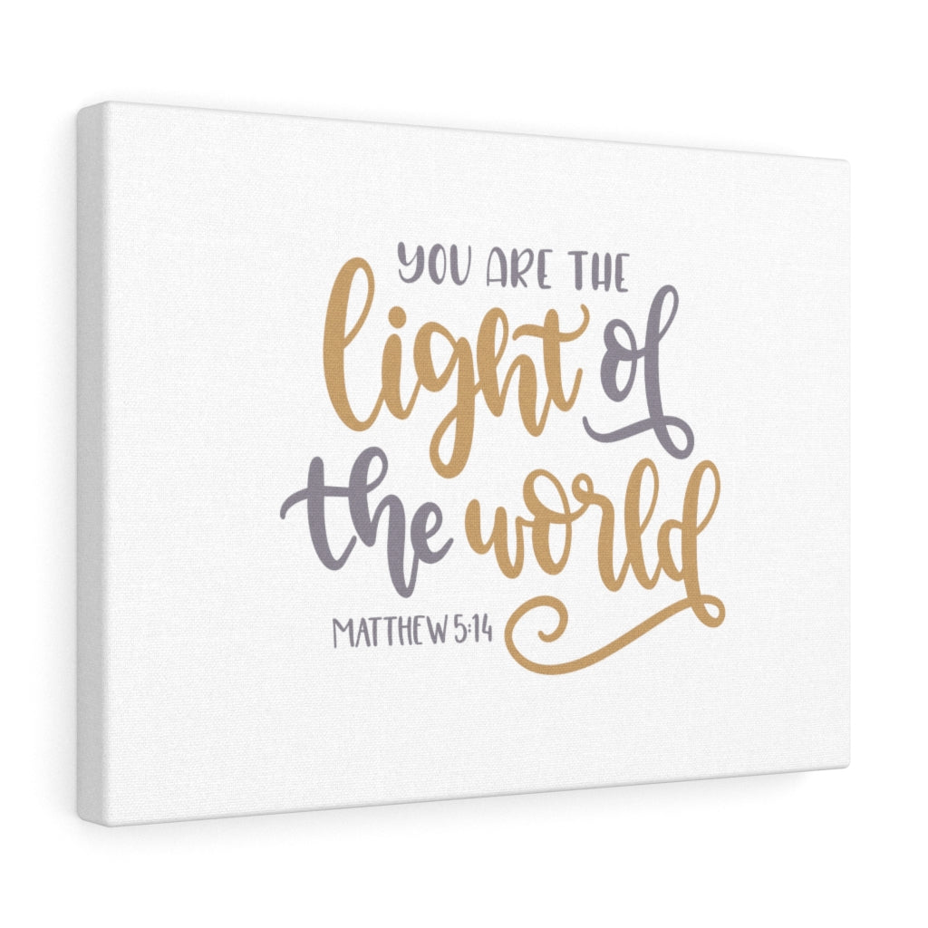 Scripture Walls You Are The Light Matthew 5:14 Bible Verse Canvas Christian Wall Art Ready to Hang Unframed-Express Your Love Gifts