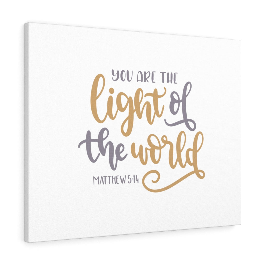 Scripture Walls You Are The Light Matthew 5:14 Bible Verse Canvas Christian Wall Art Ready to Hang Unframed-Express Your Love Gifts
