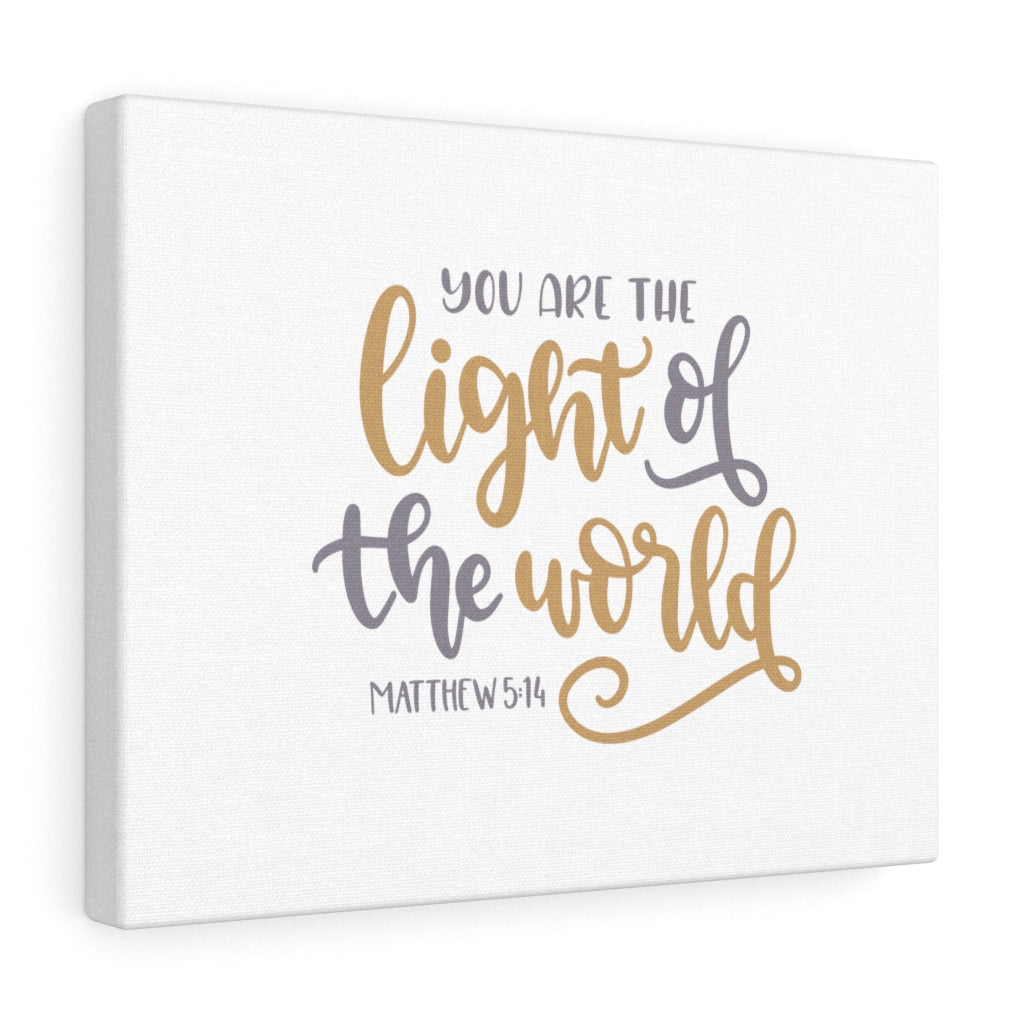 Scripture Walls You Are The Light Matthew 5:14 Bible Verse Canvas Christian Wall Art Ready to Hang Unframed-Express Your Love Gifts
