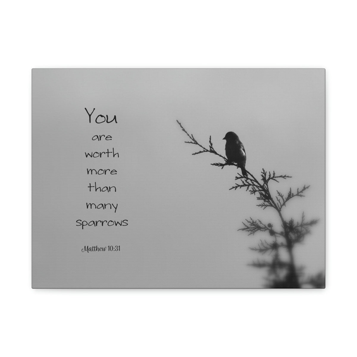 Scripture Walls You Are Worth Matthew 10:31 Bible Verse Canvas Christian Wall Art Bible Verse Print Ready To Hang Unframed-Express Your Love Gifts